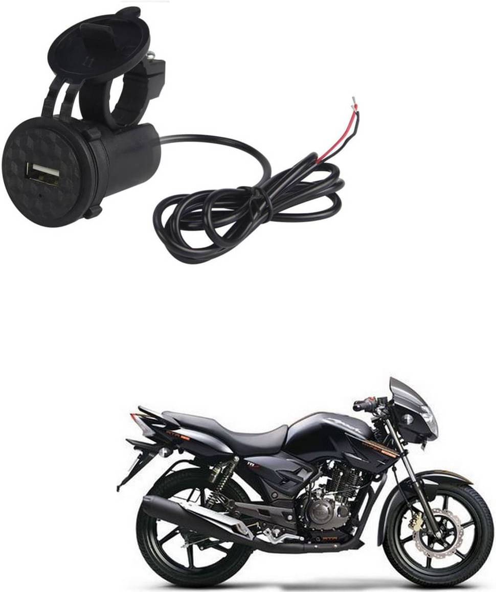     			TVS Apache RTR 160 Black USB  Bike Charger