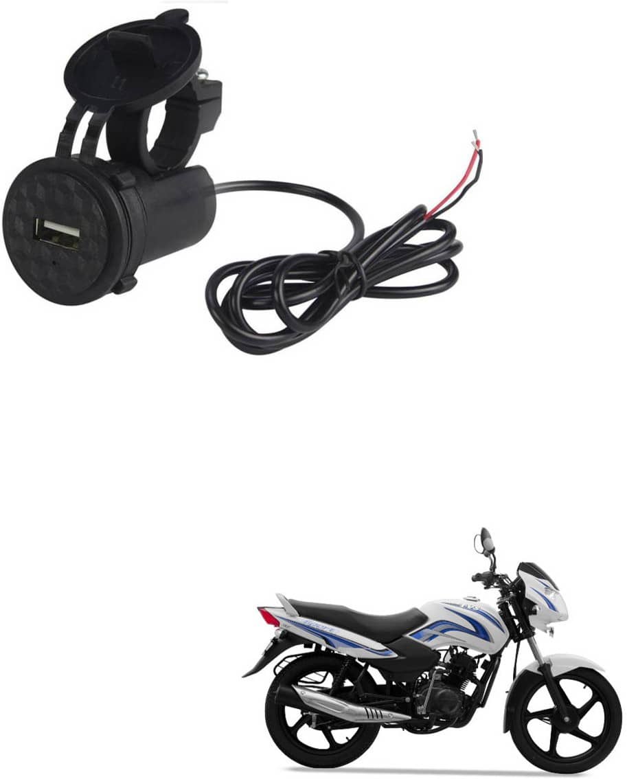 TVS Star Sport Black USB  Bike Charger