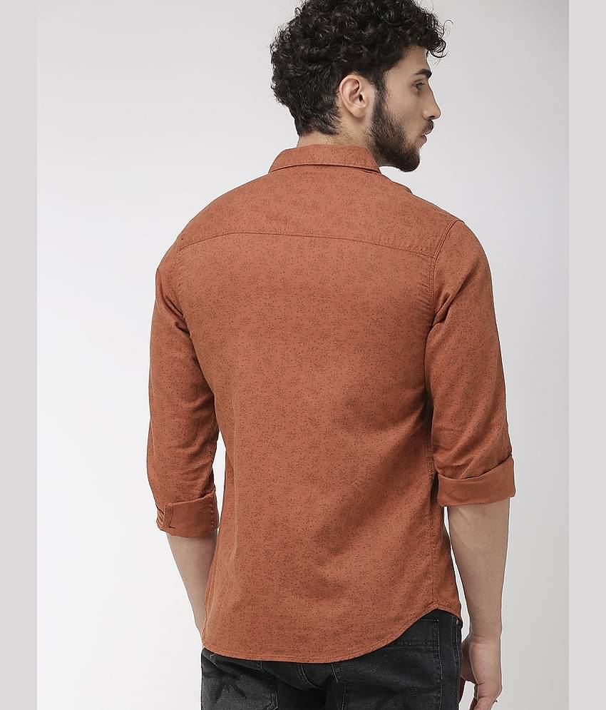 The Indian Garage Co Men Blue Slim Fit Printed Casual Shirt