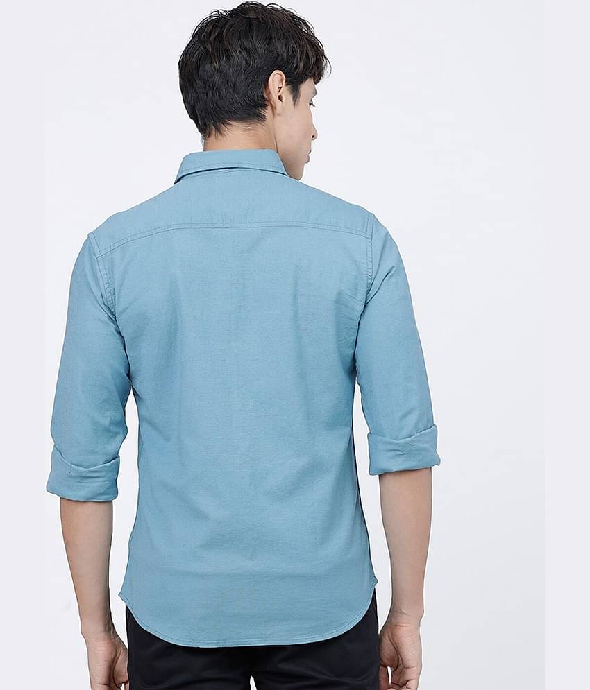 The Indian Garage Co Men Teal Blue Casual Shirt