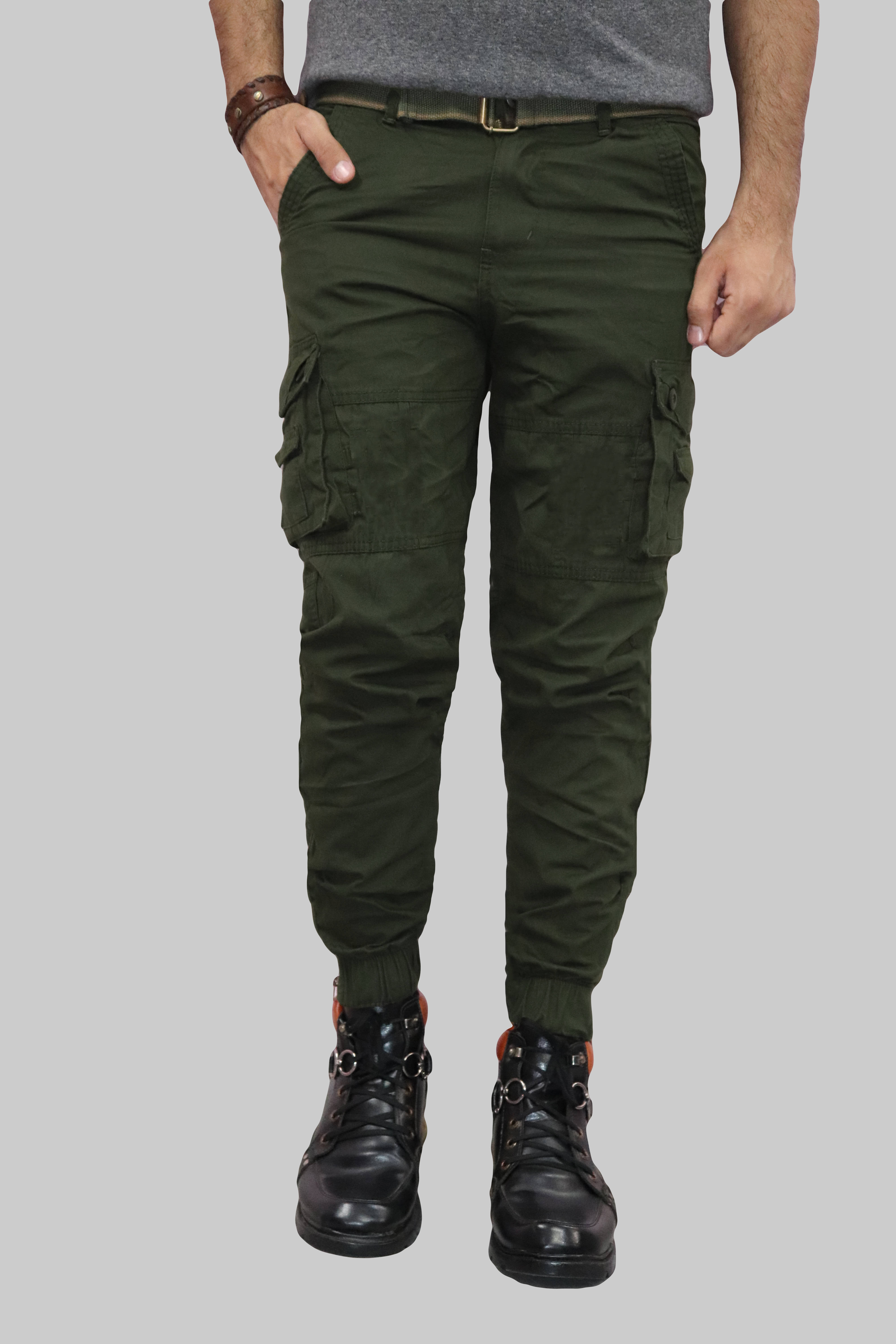     			WARBURG Regular Flat Men's Joggers - Green ( Pack of 1 )