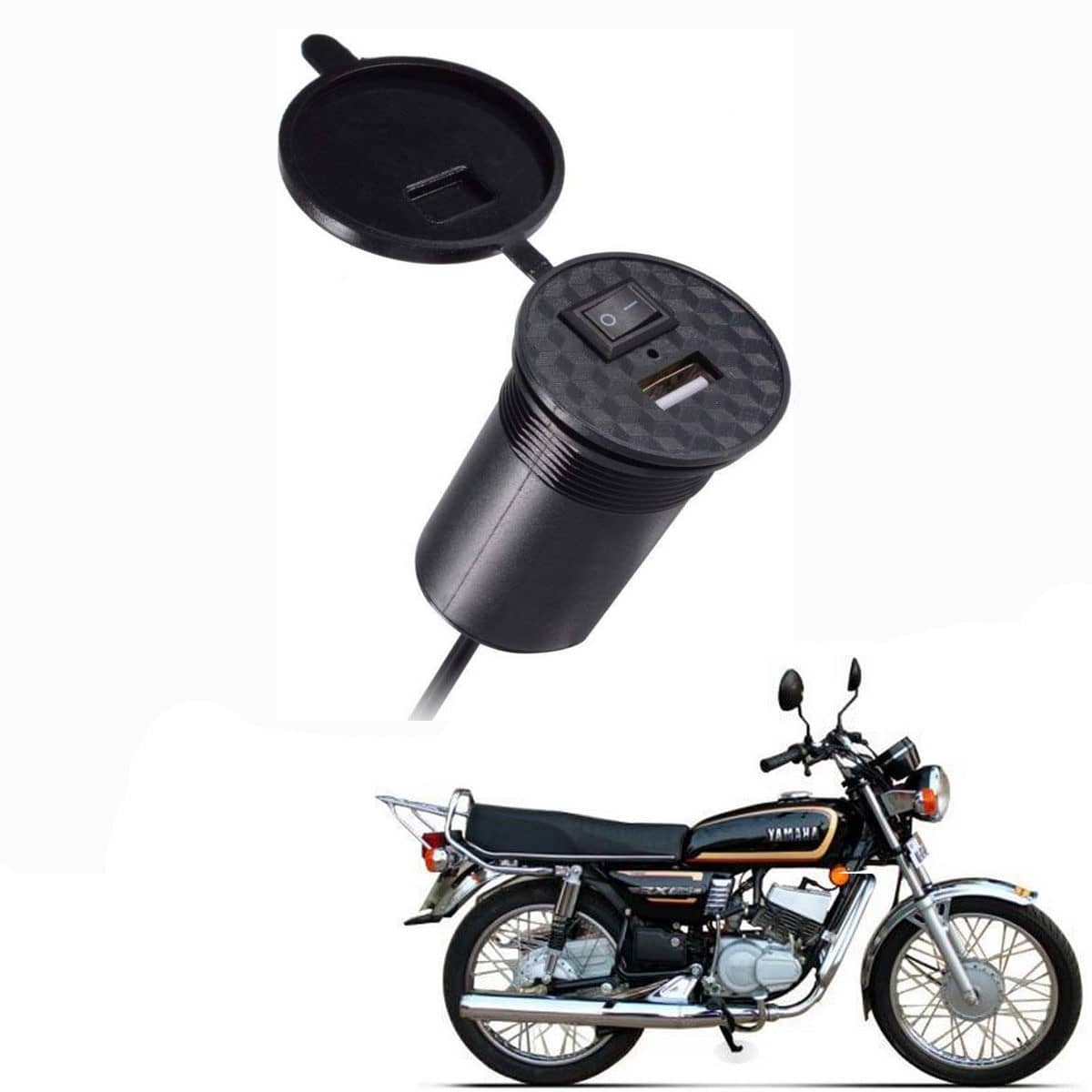 Yamaha All Bike Model Black USB  Bike Charger