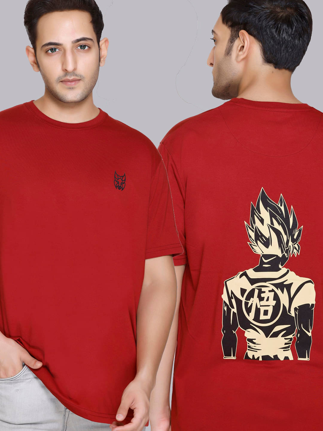     			stelvin Pack of 1 Cotton Blend Regular Fit Men's T-Shirt ( Red )
