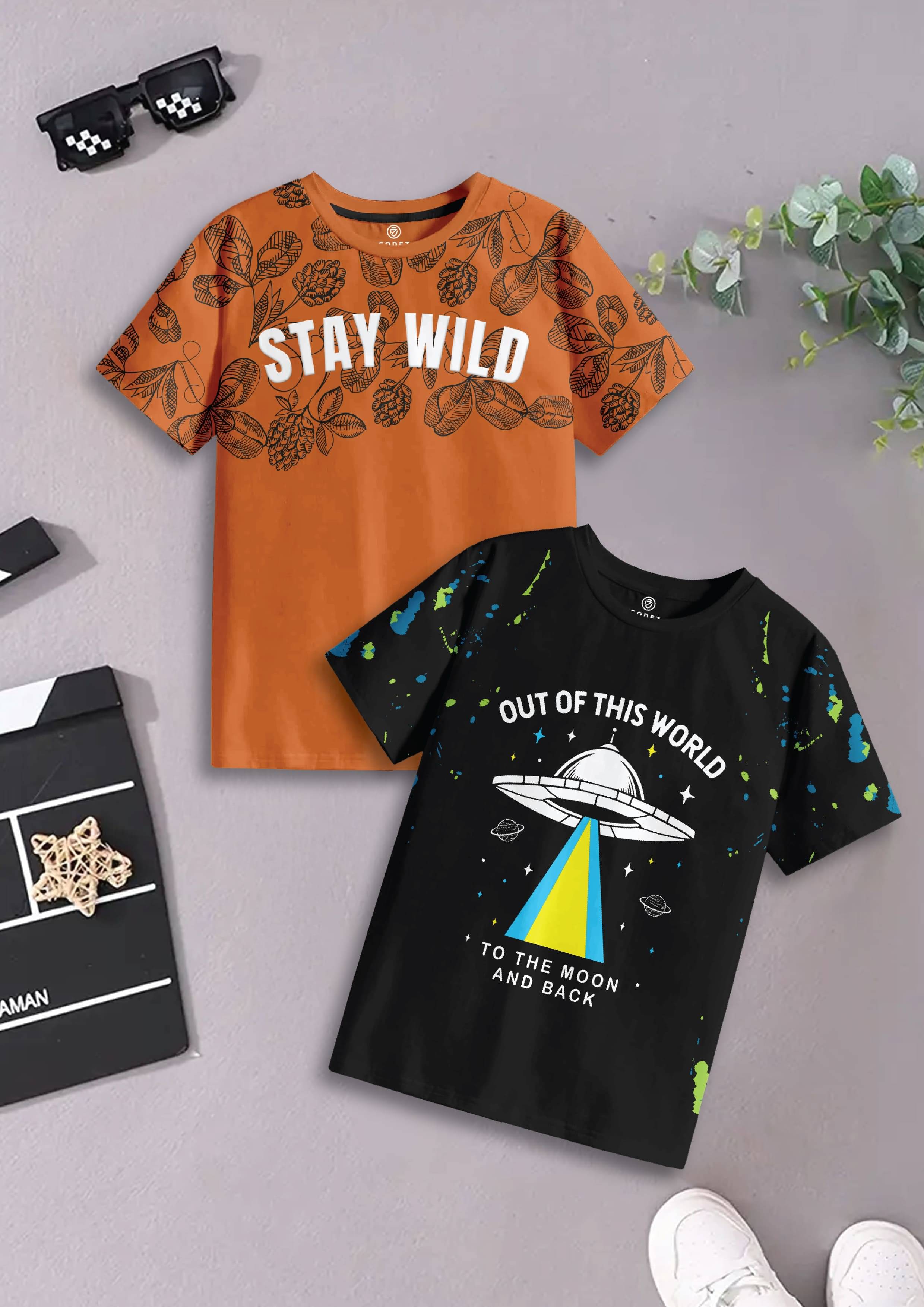    			CODEZ Pack of 6 Boys Cotton T-Shirt ( Multicolor 4 )