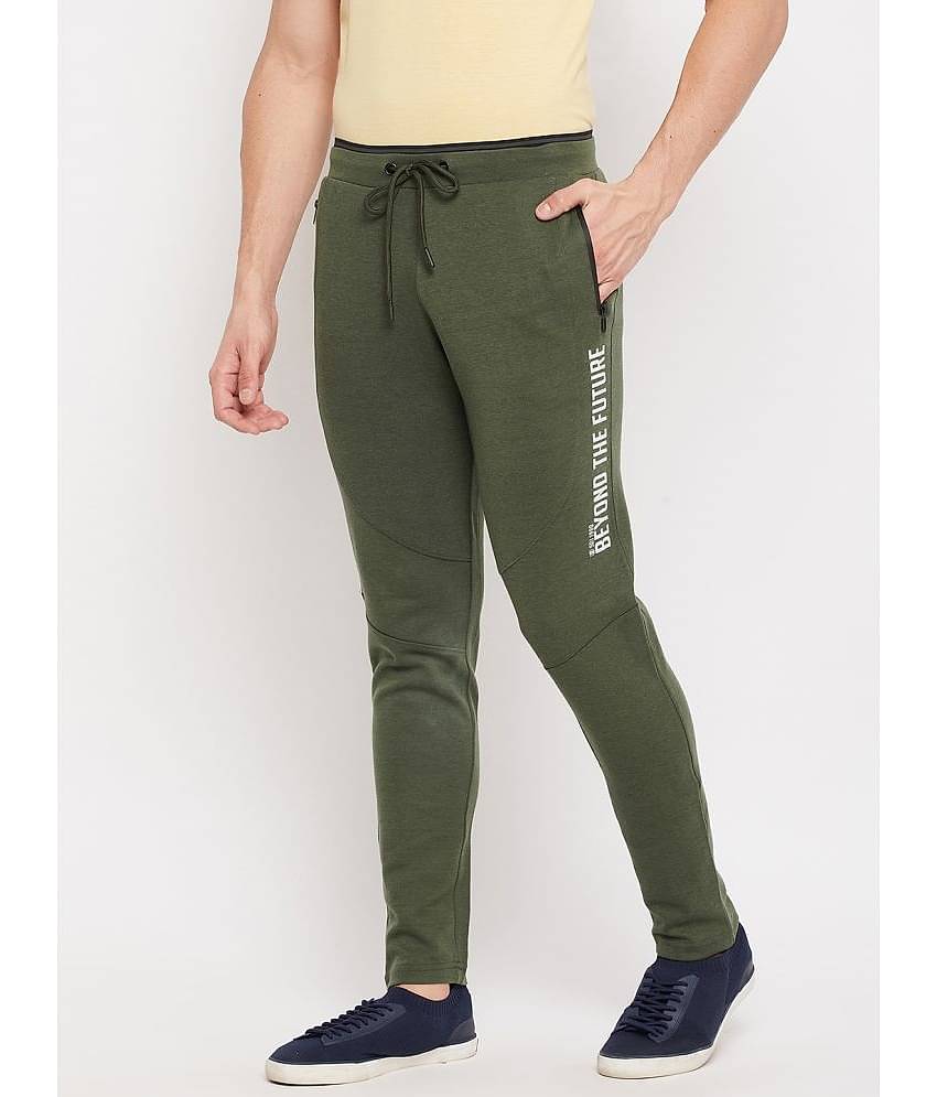 Duke - Green Cotton Blend Men's Trackpants ( Pack of 1 )