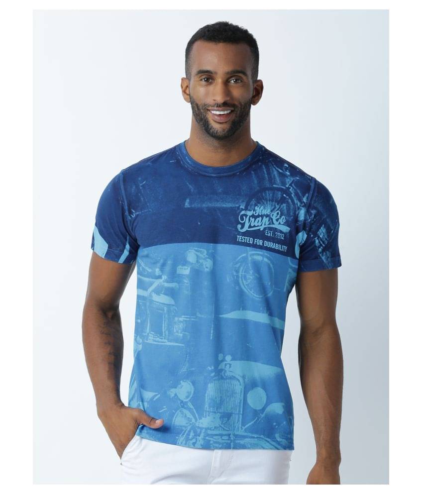 Huetrap Pack of 1 Cotton Regular Fit Men's T-Shirt ( Turquoise ) Huetrap Pack of 1 Cotton Regular Fit Men's T-Shirt ( Turquoise )