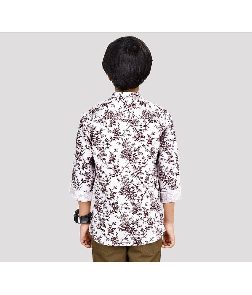 Made In The Shade Pack of 1 Boys 100% Cotton Full Sleeves Shirt ( Maroon )