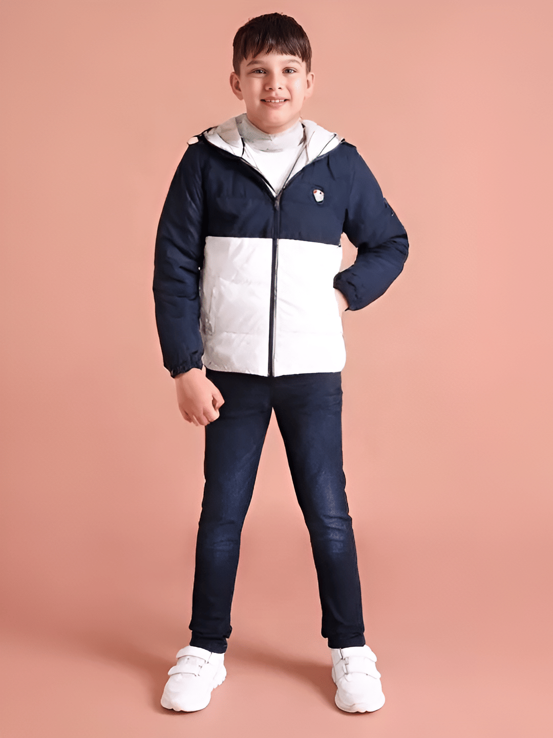 PLUS PARADISE Boys Polyester Quilted & Bomber Jacket ( Navy , Pack of 1 ) PLUS PARADISE Boys Polyester Quilted & Bomber Jacket ( Navy , Pack of 1 )