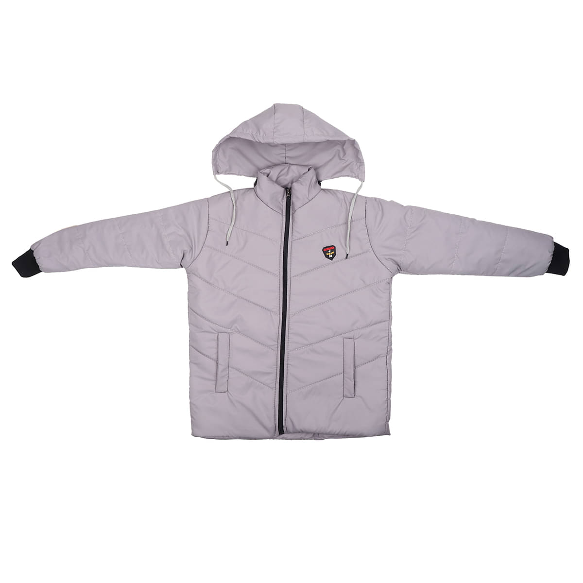 PLUS PARADISE Boys Polyester Quilted & Bomber Jacket ( Grey , Pack of 1 ) PLUS PARADISE Boys Polyester Quilted & Bomber Jacket ( Grey , Pack of 1 )