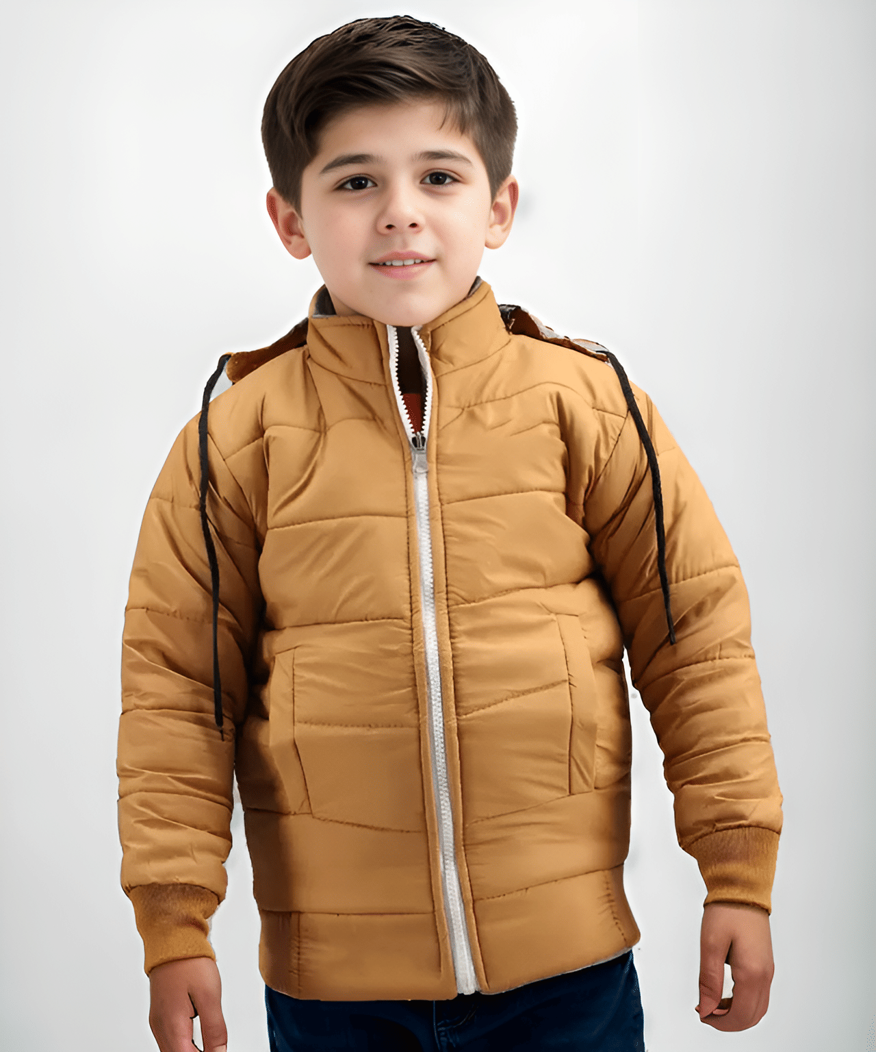 PLUS PARADISE Boys Polyester Quilted & Bomber Jacket ( Yellow , Pack of 1 ) PLUS PARADISE Boys Polyester Quilted & Bomber Jacket ( Yellow , Pack of 1 )