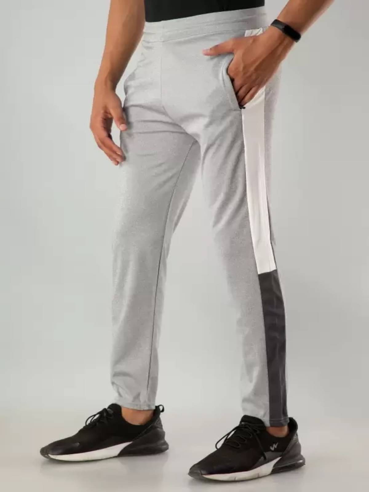 STYLE ACCORD Light Grey Lycra Men's Trackpants ( Pack of 1 ) STYLE ACCORD Light Grey Lycra Men's Trackpants ( Pack of 1 )