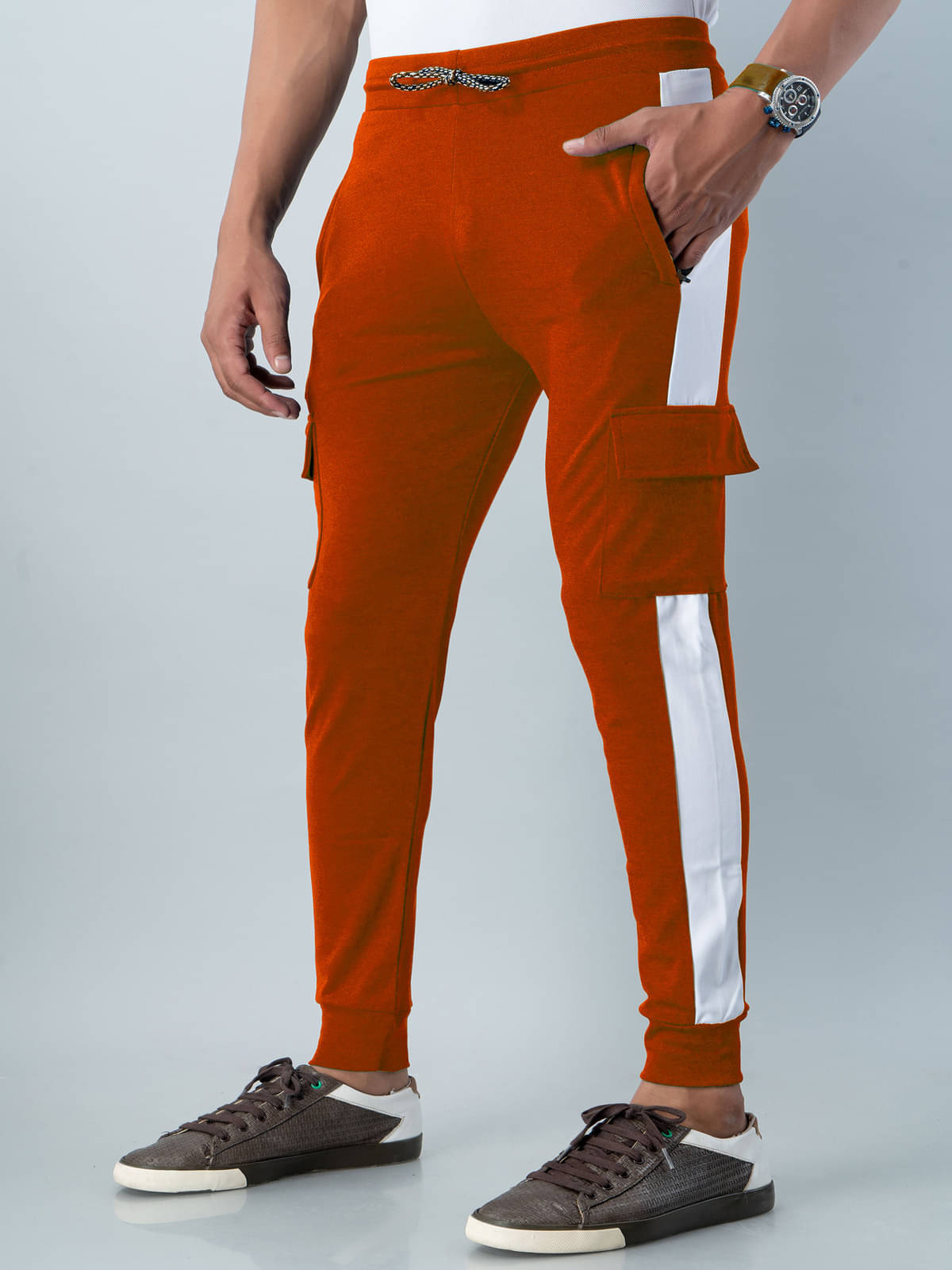     			STYLE ACCORD Rust Lycra Men's Trackpants ( Pack of 1 )