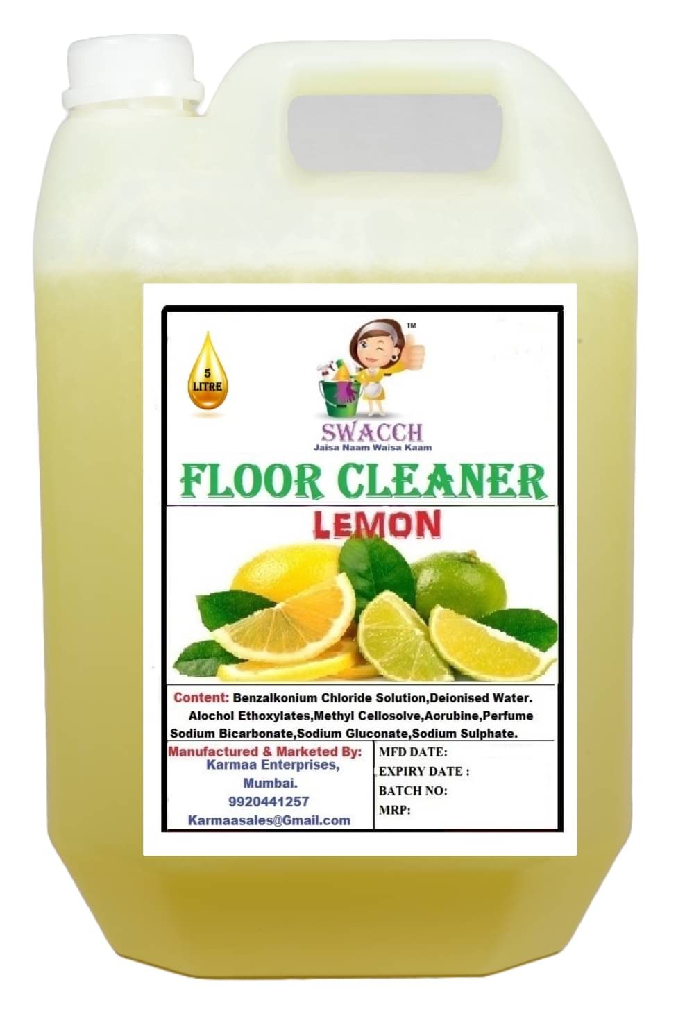     			SWACCH Floor Cleaner Lemon 5 L