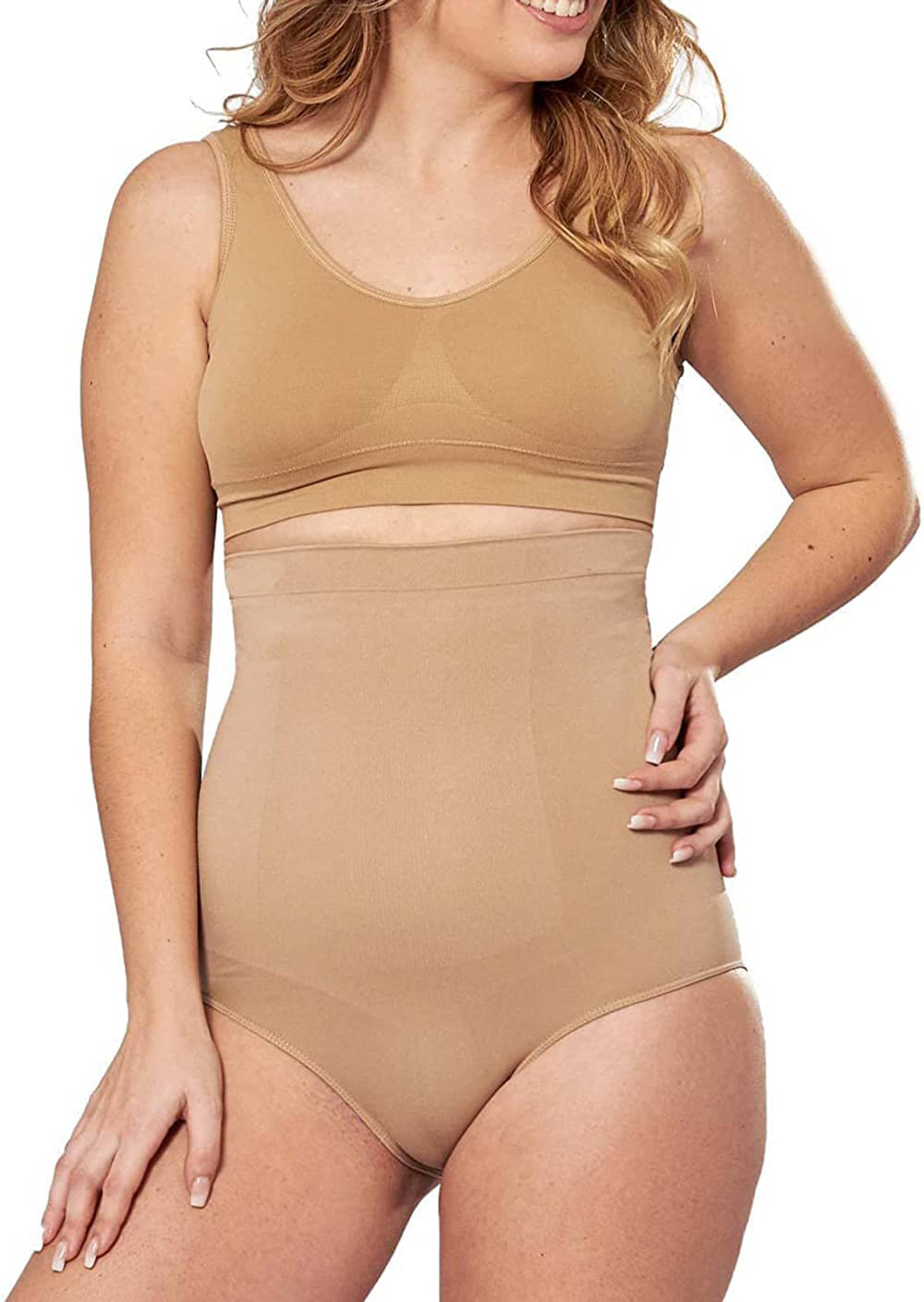 TESMEZY Pack of 1 Cotton Women's Waist Cincher ( Black ) - Shapewear | Buy online on ZillyBuy