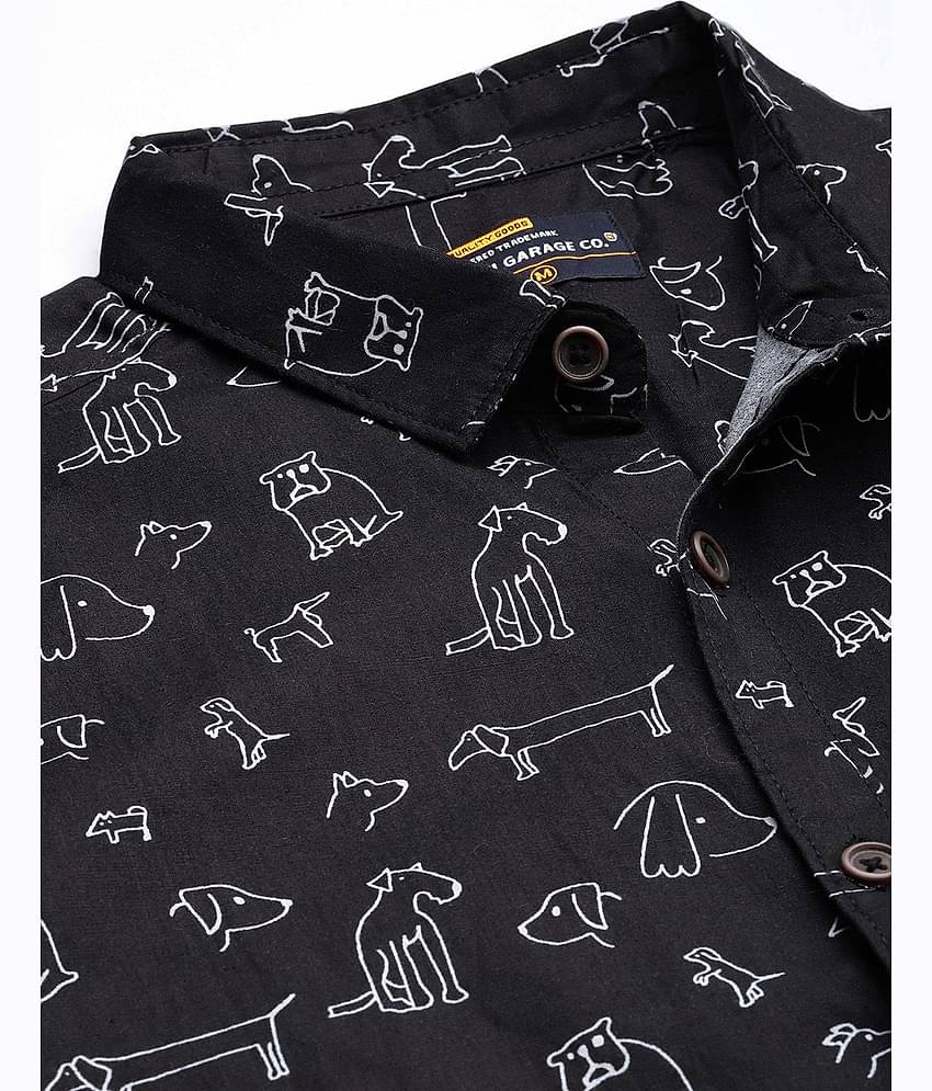 The Indian Garage Co Slim Fit Opaque Printed Cotton Casual Shirt