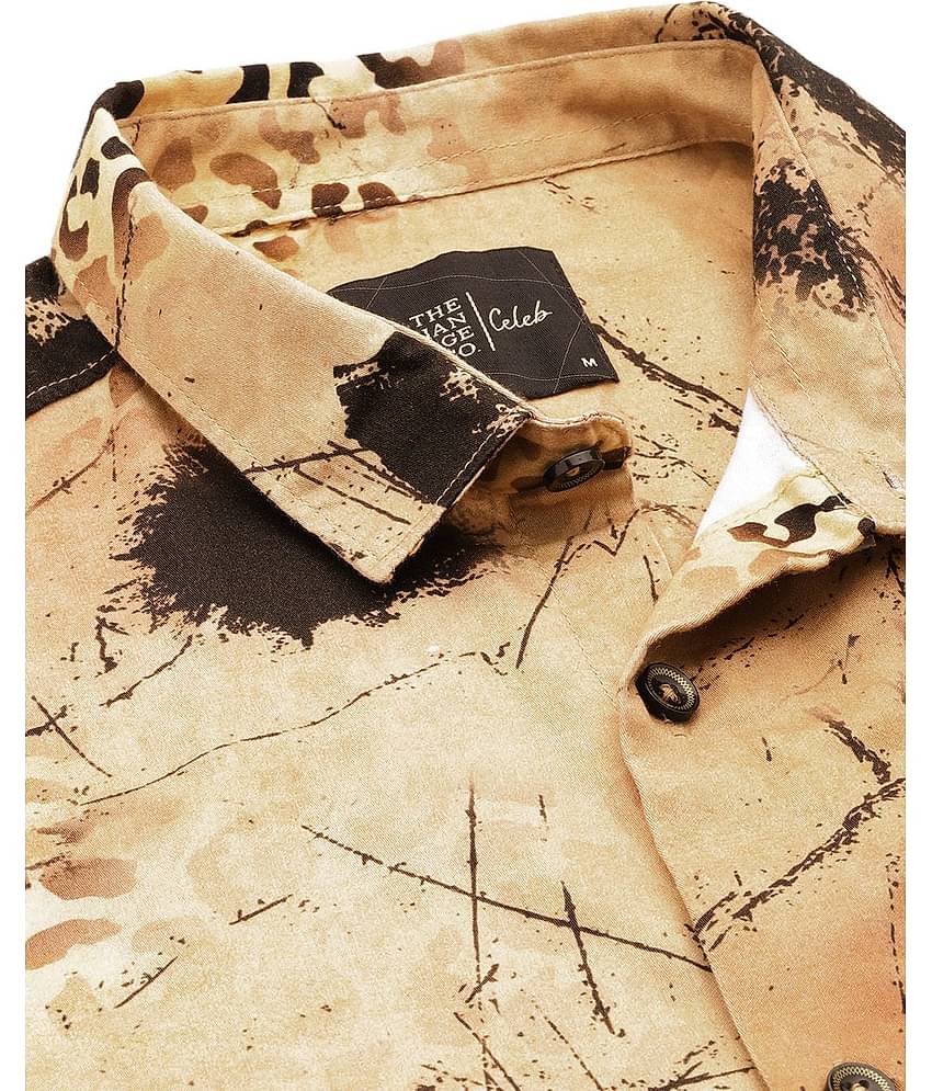 The Indian Garage Co Men Slim Fit Animal Printed Opaque Casual Shirt