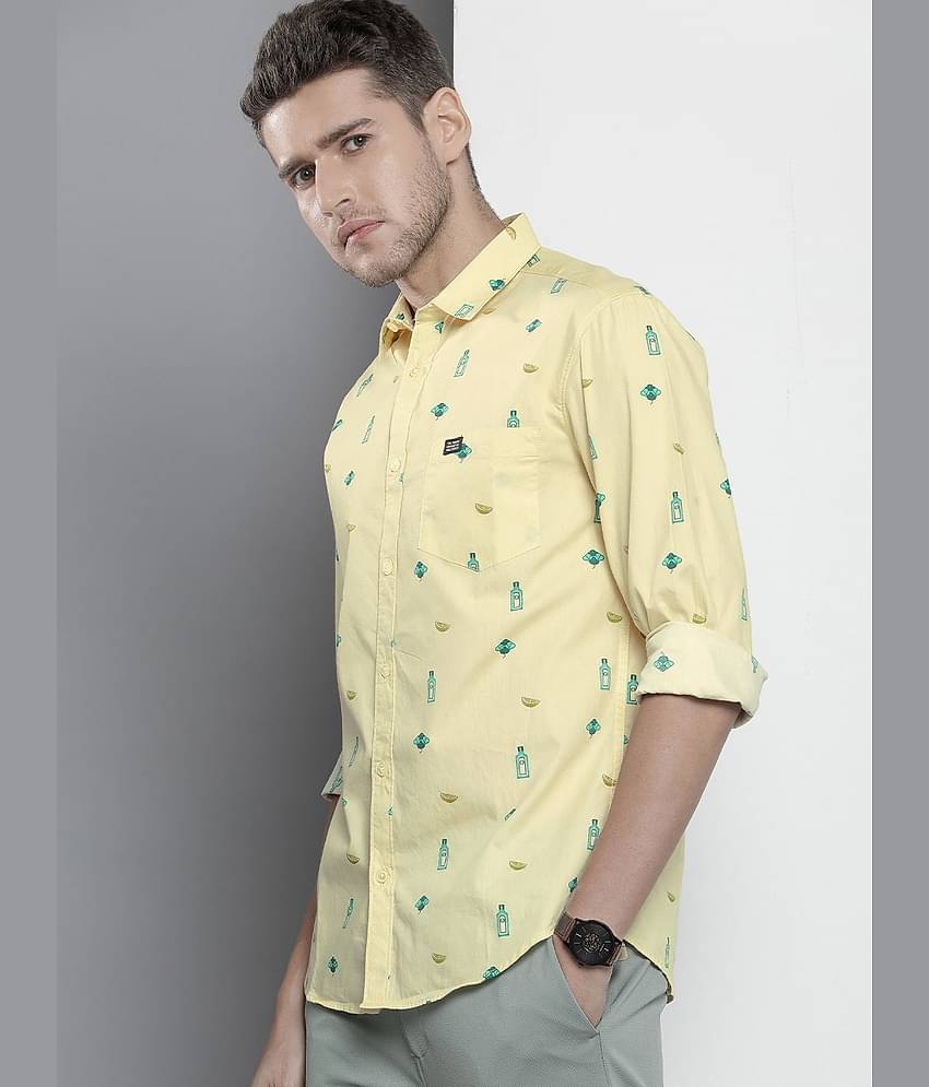 The Indian Garage Co Men Slim Fit Opaque Printed Casual Shirt