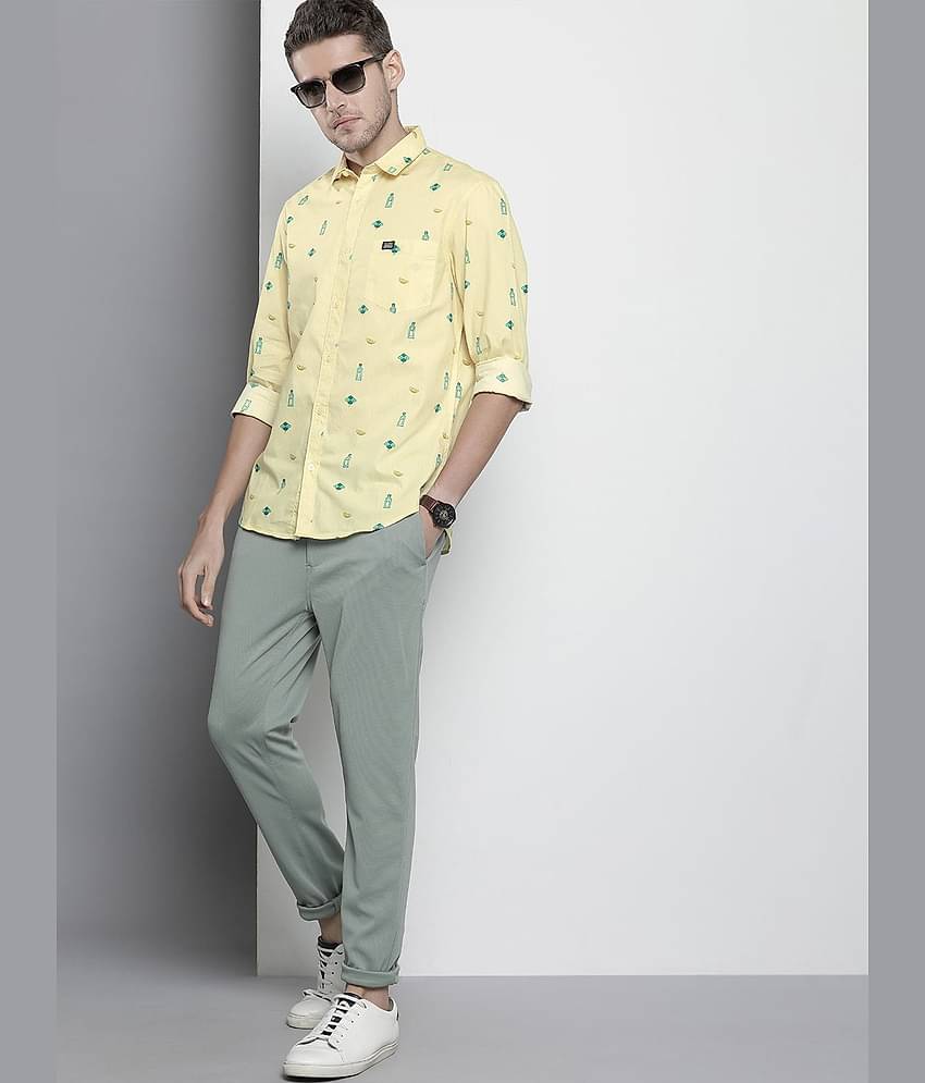 The Indian Garage Co Men Slim Fit Opaque Printed Casual Shirt