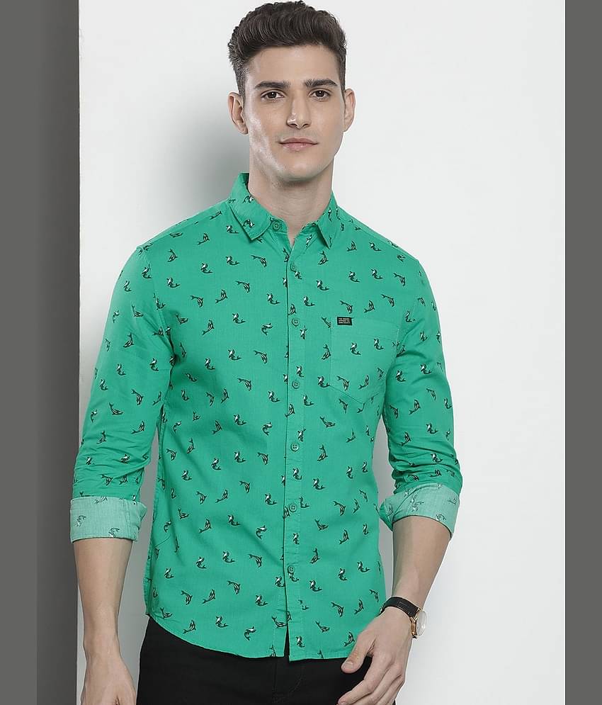 The Indian Garage Co Men Slim Fit Opaque Printed Casual Shirt