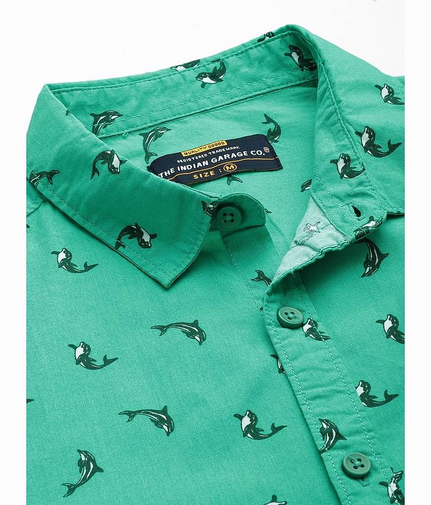 The Indian Garage Co Men Slim Fit Opaque Printed Casual Shirt