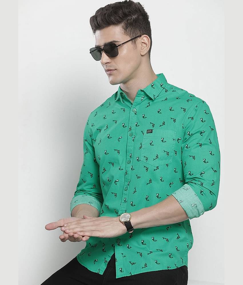 The Indian Garage Co Men Slim Fit Opaque Printed Casual Shirt
