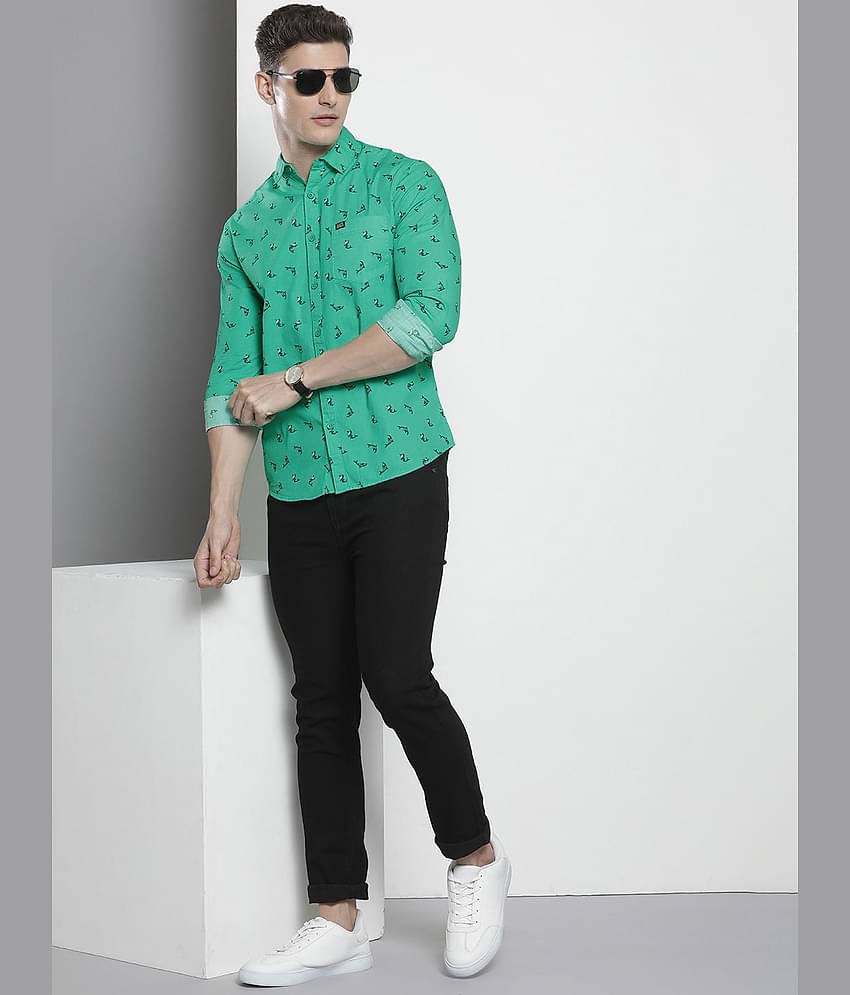 The Indian Garage Co Men Slim Fit Opaque Printed Casual Shirt