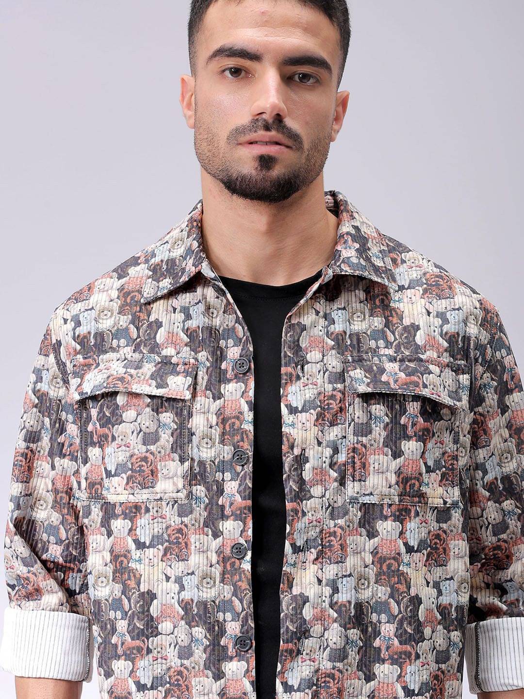 The Indian Garage Co Men Cutaway Collar Graphic Printed Casual Shirt The Indian Garage Co Men Cutaway Collar Graphic Printed Casual Shirt