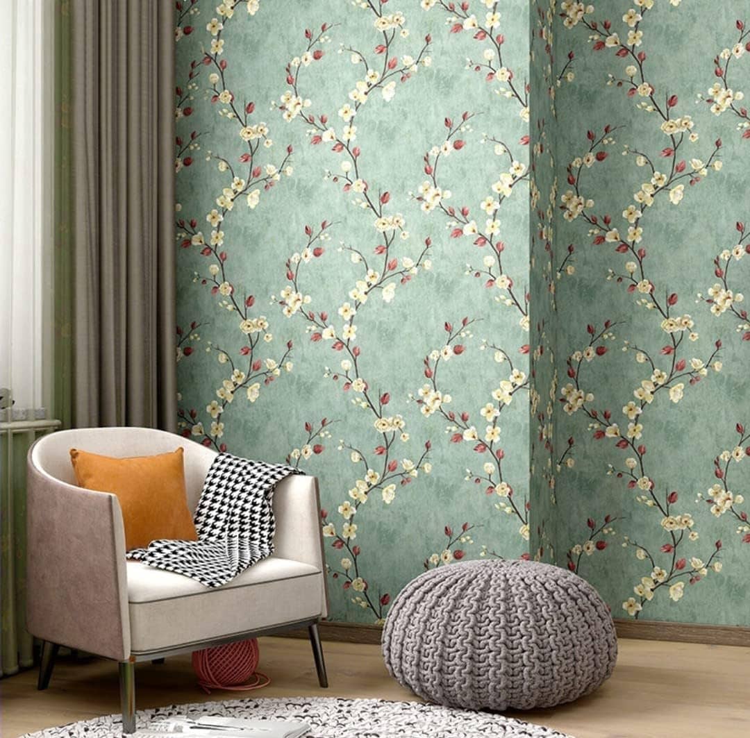 sekhmet Floral Wallpaper ( 45 x 500 ) cm ( Pack of 1 )