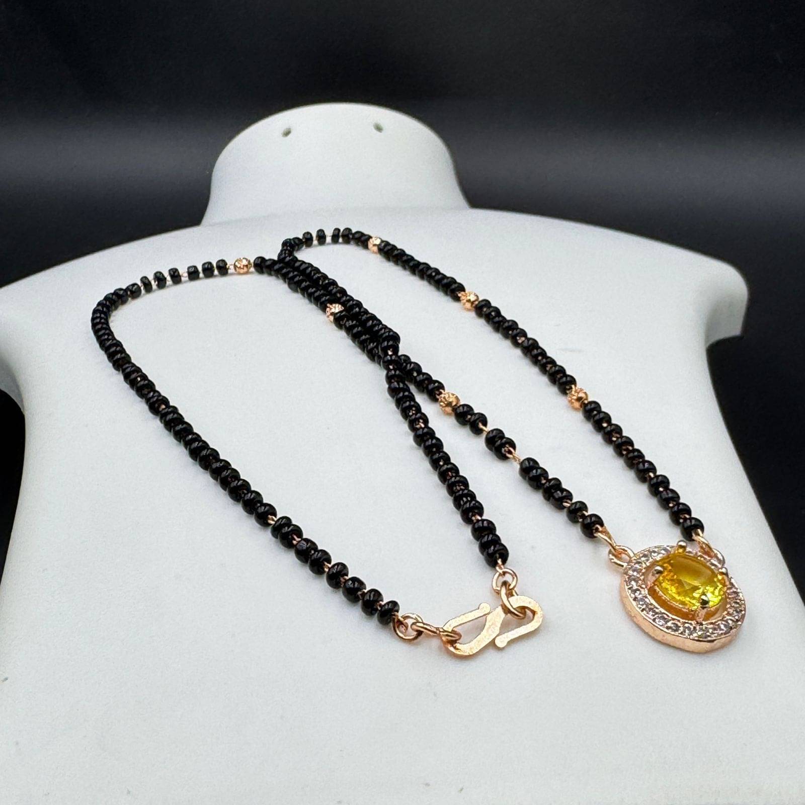 AKLINA Rose Gold Mangalsutra ( Pack of 1 ) AKLINA Rose Gold Mangalsutra ( Pack of 1 )