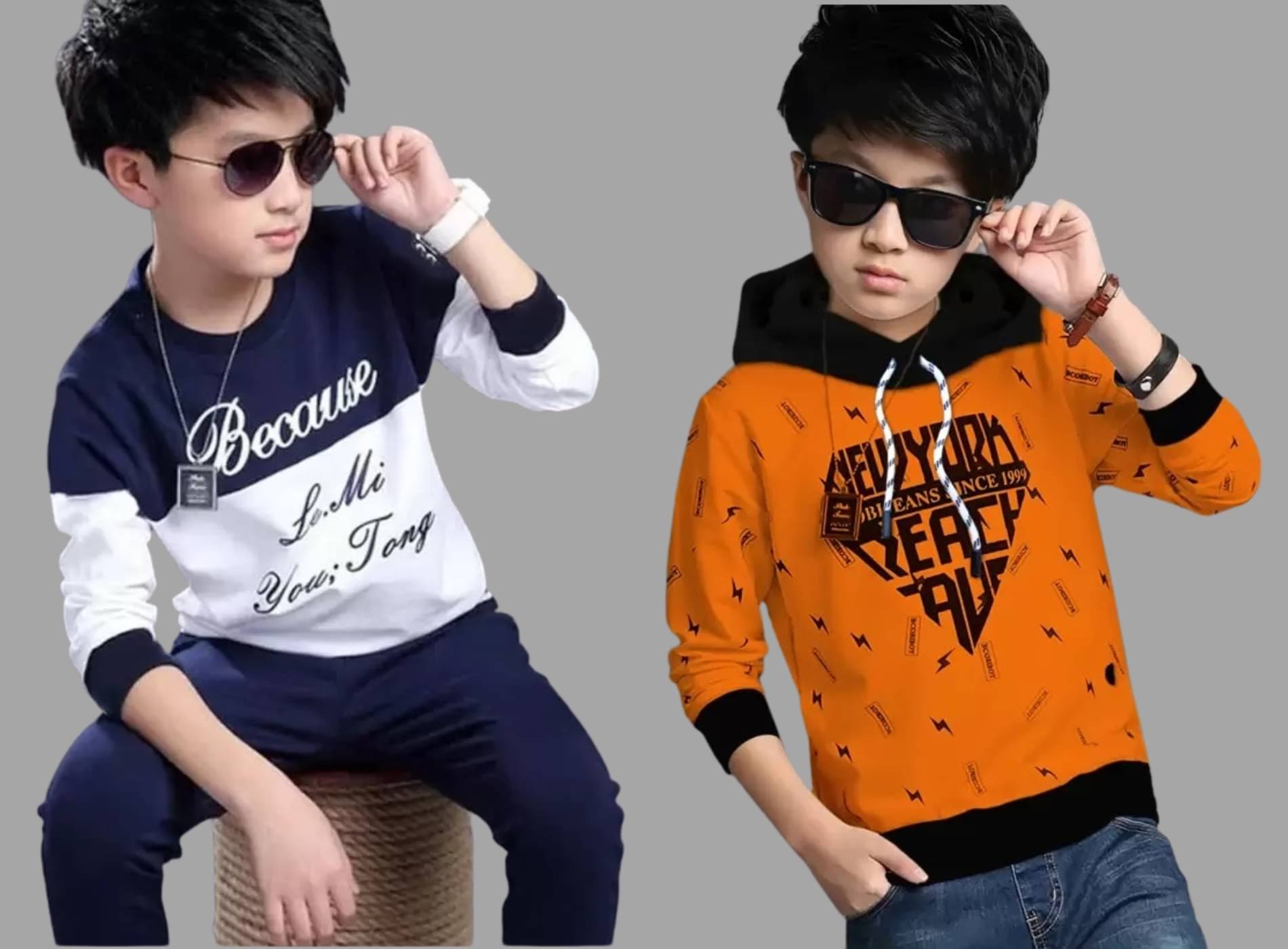     			ATLANS CLOTHES Pack of 2 Boys Cotton Blend T-Shirt ( Multicolor 7 )