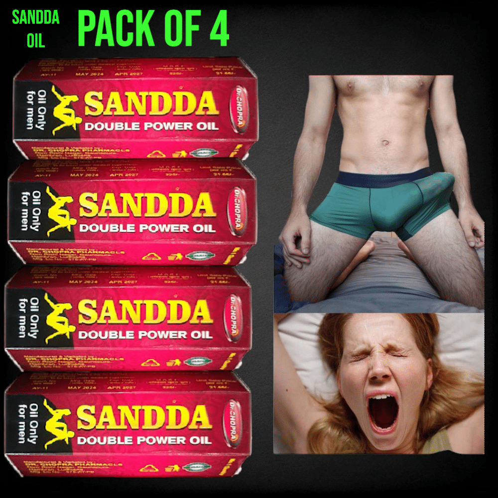     			DR CHOPRA SANDDA DOUBLE POWER OIL  ( PACK OF 4 )  for long last performance, sexul delay, stamina supplement, extra time lubricant gel, long lasting gel, sexy long time spray, penis