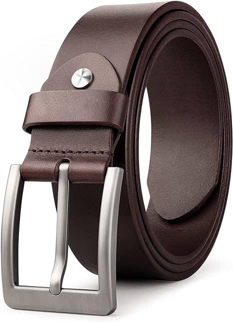 Endless Creations - Brown Leather Men's Formal Belt ( Pack of 1 )
