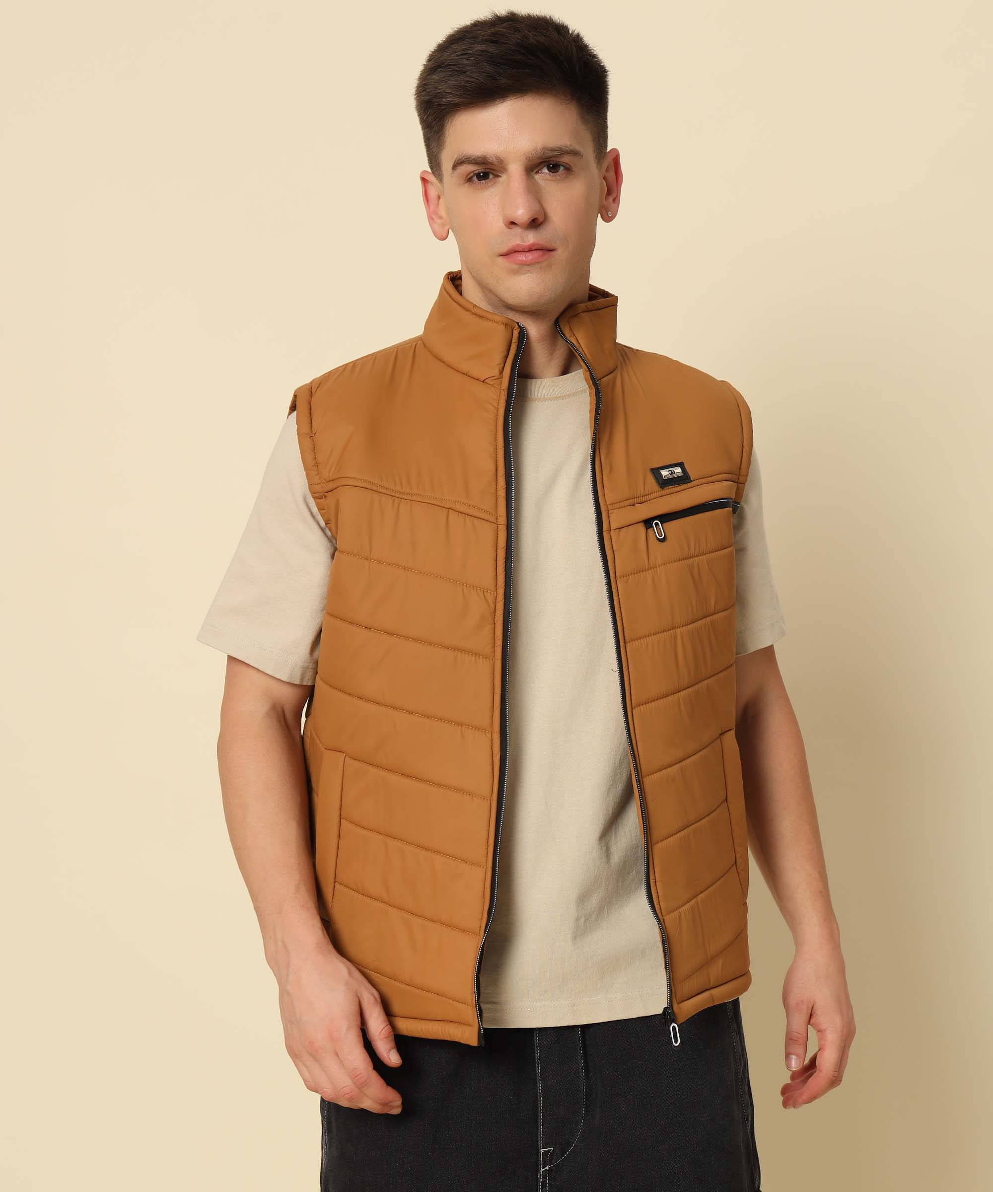     			HEMLOCK Polyester Men's Puffer Jacket - Mustard ( Pack of 1 )