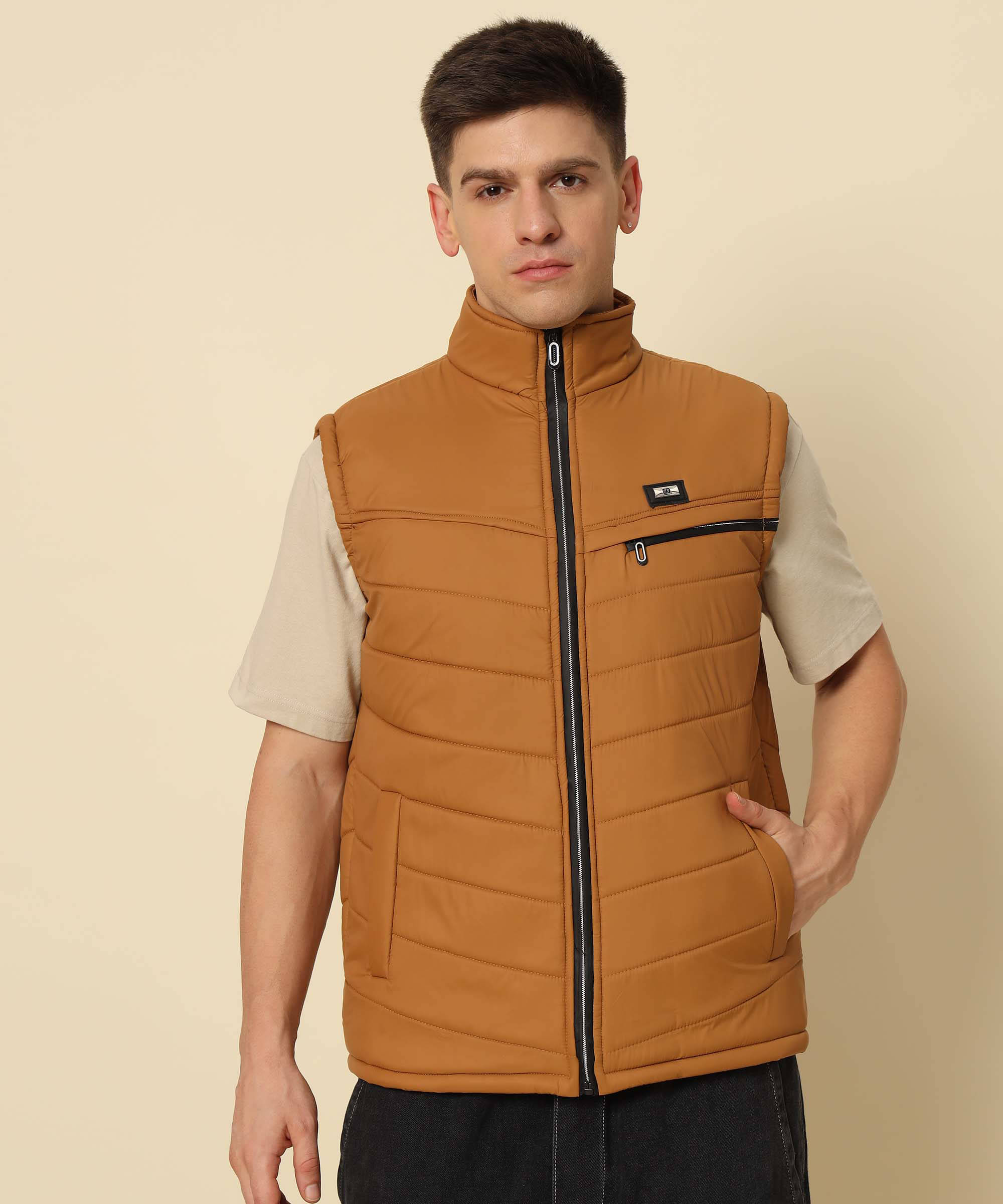 HEMLOCK Polyester Men's Puffer Jacket - Mustard ( Pack of 1 ) HEMLOCK Polyester Men's Puffer Jacket - Mustard ( Pack of 1 )