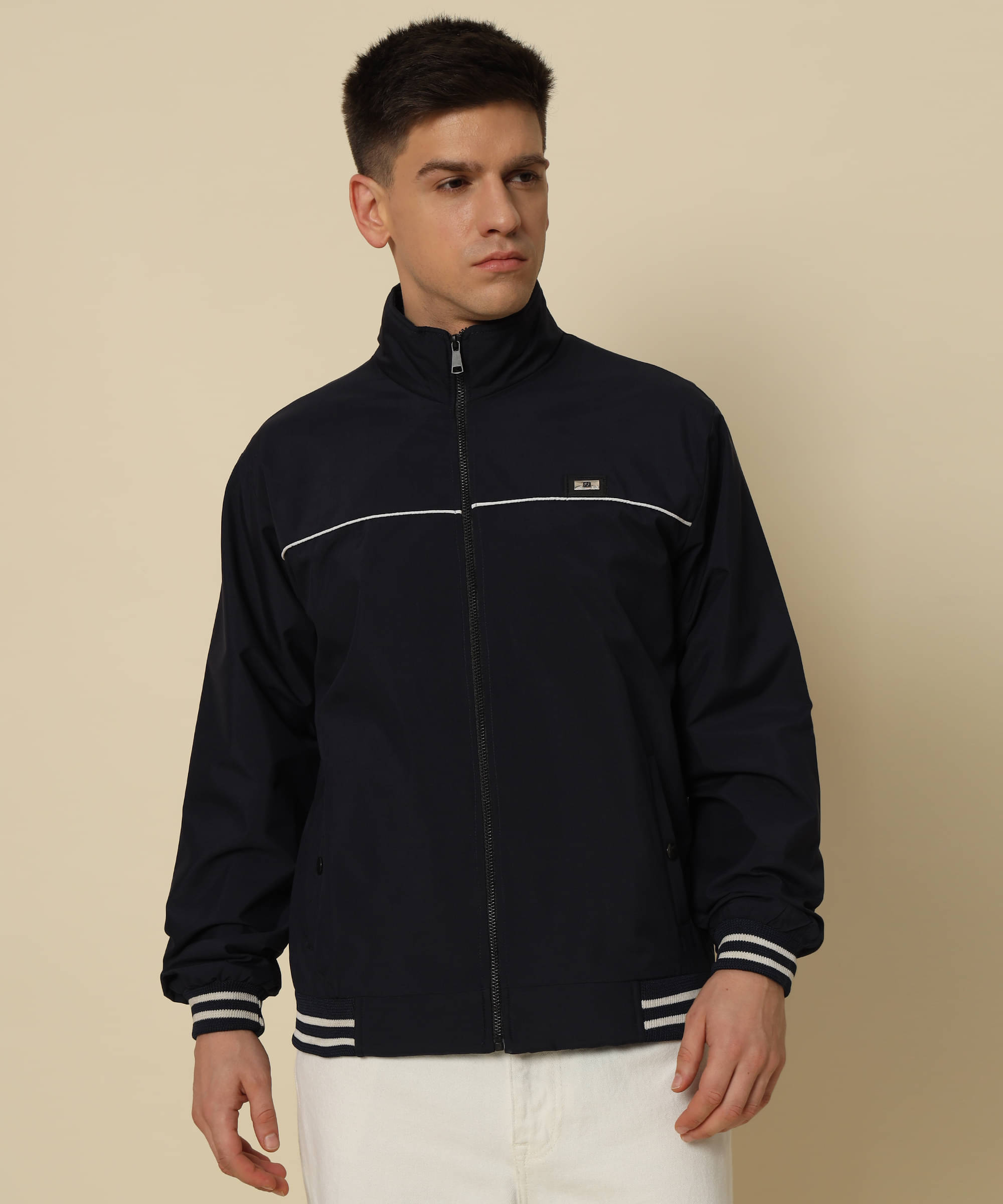 HEMLOCK Polyester Men's Windcheater Jacket - Navy ( Pack of 1 ) HEMLOCK Polyester Men's Windcheater Jacket - Navy ( Pack of 1 )