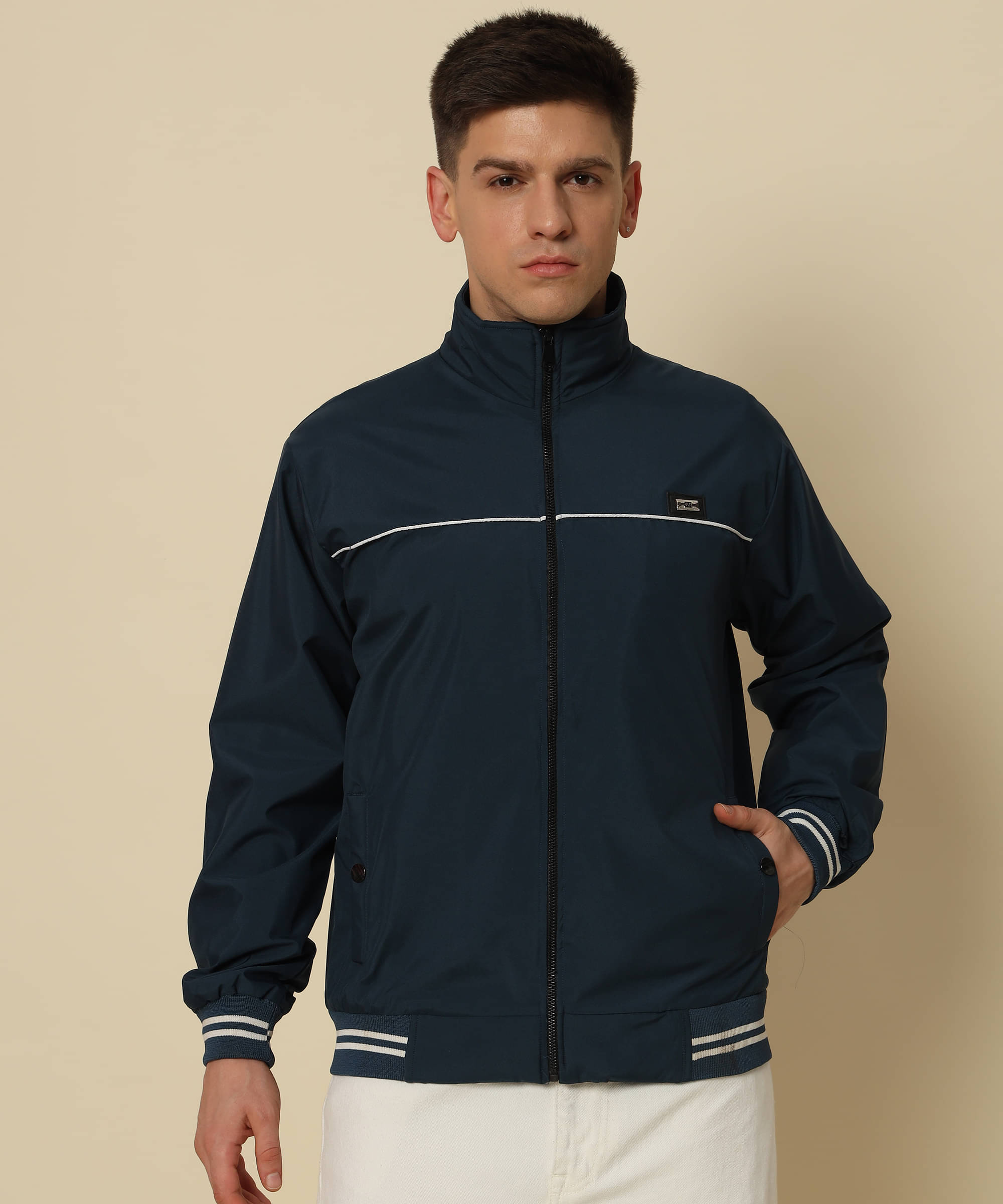 HEMLOCK Polyester Men's Windcheater Jacket - Blue ( Pack of 1 ) HEMLOCK Polyester Men's Windcheater Jacket - Blue ( Pack of 1 )