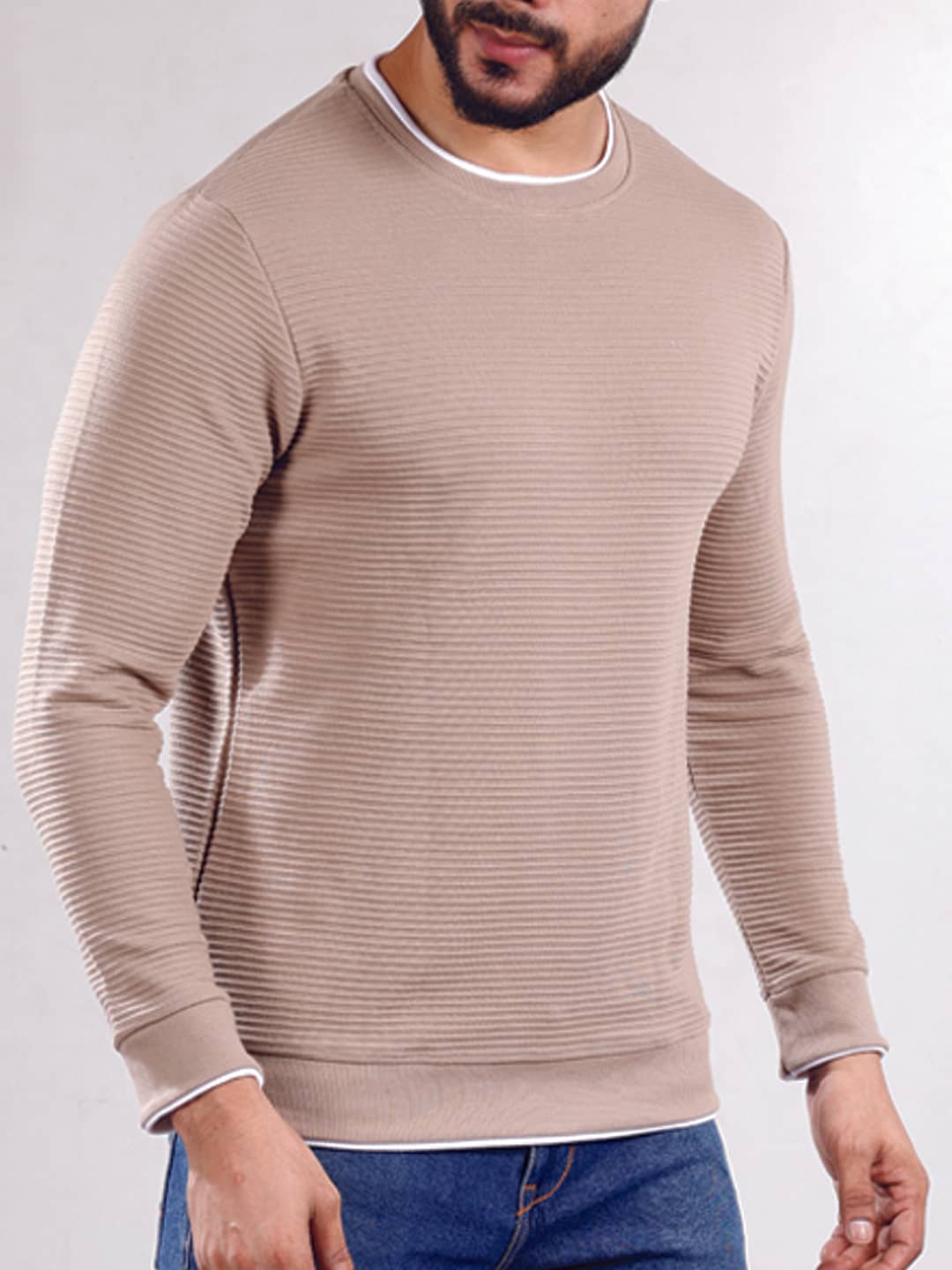 Hoffmen Pack of 1 Cotton Regular Fit Men's T-Shirt ( Beige )
