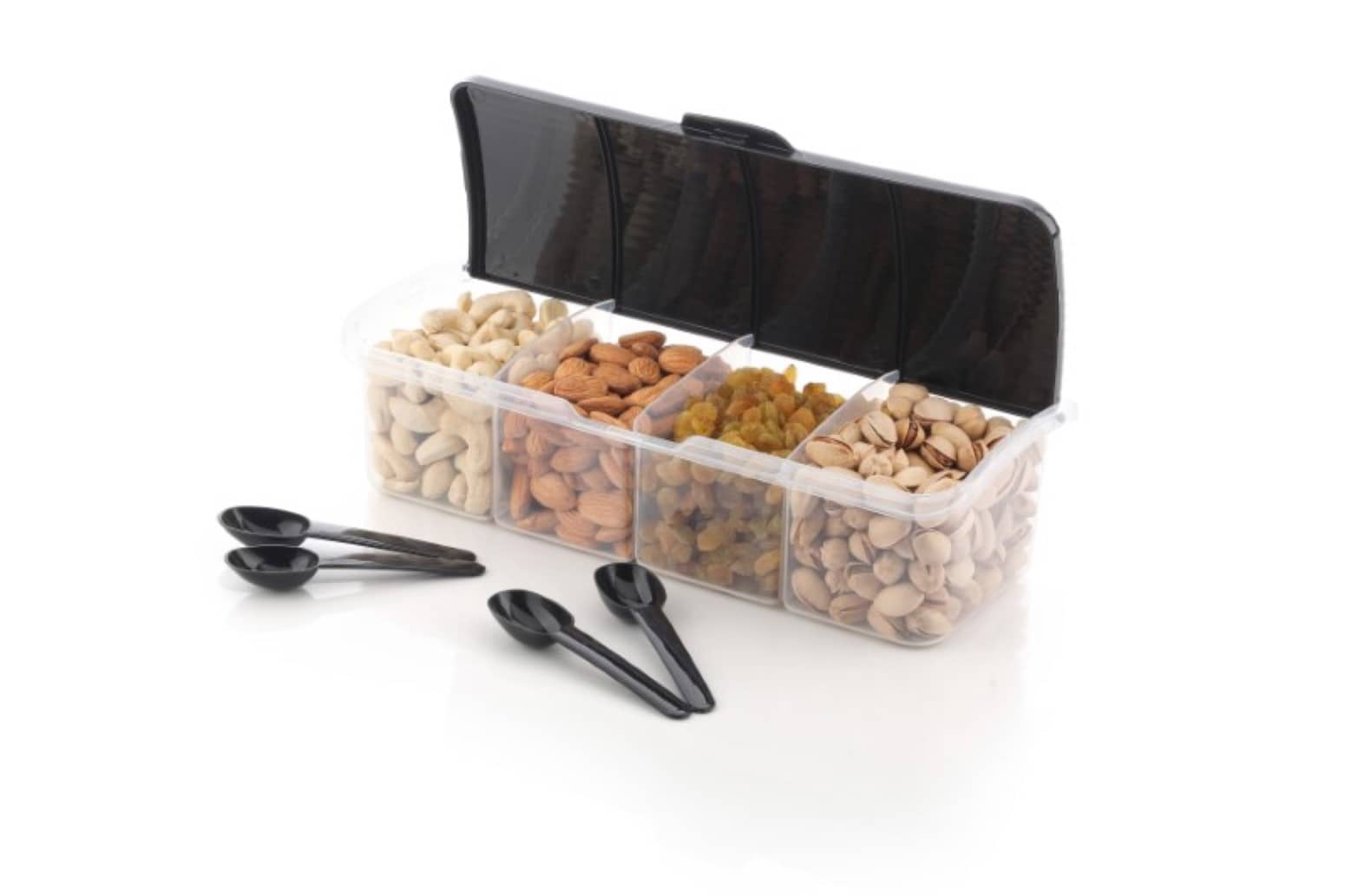 Metrolife Kitchen Organizer Plastic Grey Multi-Purpose Container ( Set of 1 )