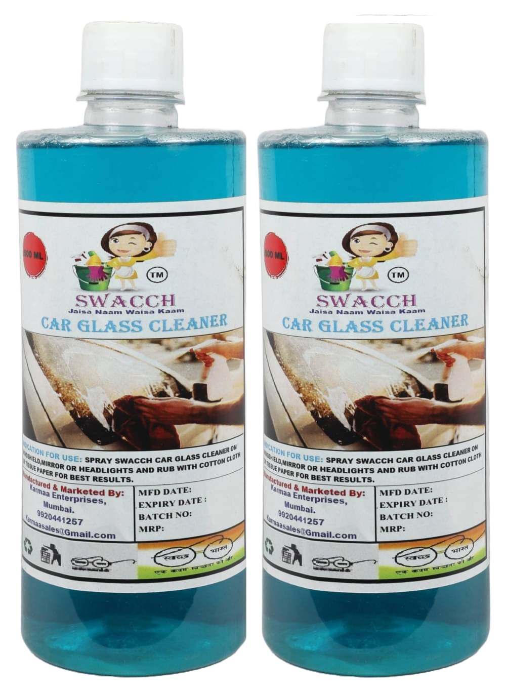     			SWACCH Glass & Windshield Cleaner 1L ( Pack of 2 )
