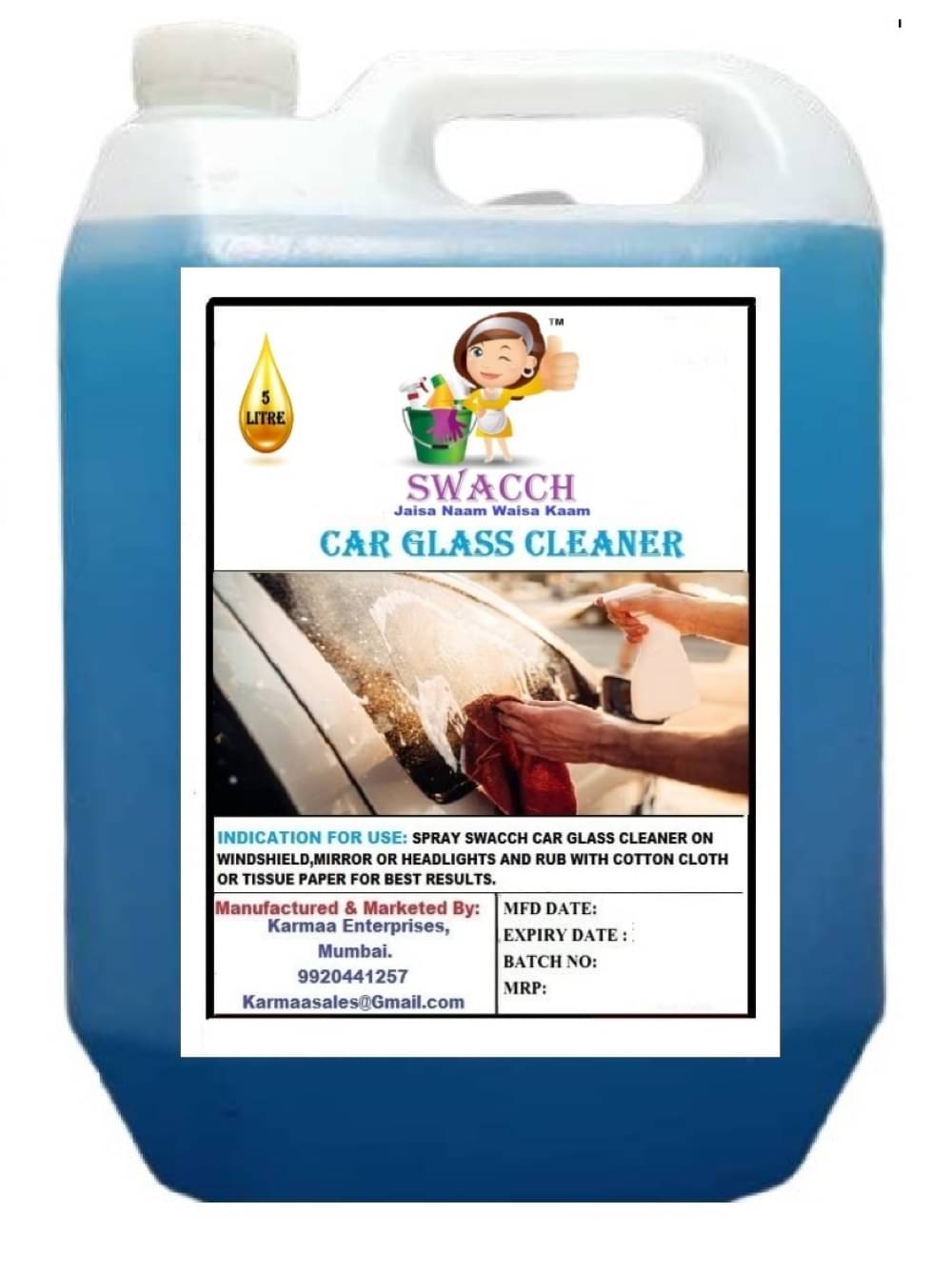     			SWACCH Glass & Windshield Cleaner 5L ( Pack of 1 )