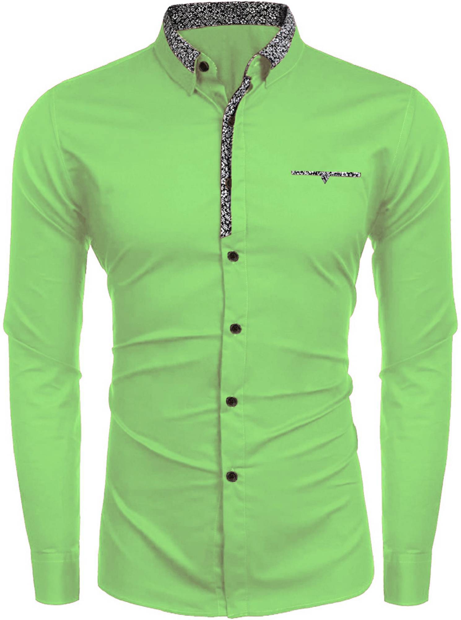 VERTUSY Cotton Blend Regular Fit Printed Full Sleeves Men's Casual Shirt - Green ( Pack of 1 ) VERTUSY Cotton Blend Regular Fit Printed Full Sleeves Men's Casual Shirt - Green ( Pack of 1 )