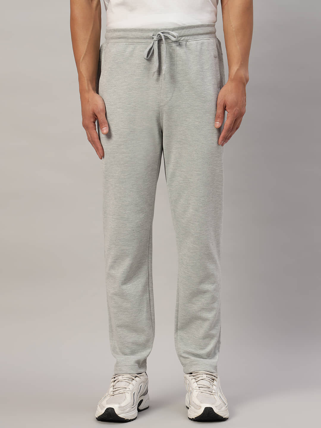 XYRIS Grey Melange Cotton Blend Men's Trackpants ( Pack of 1 ) - Track Pants | Buy online on ZillyBuy