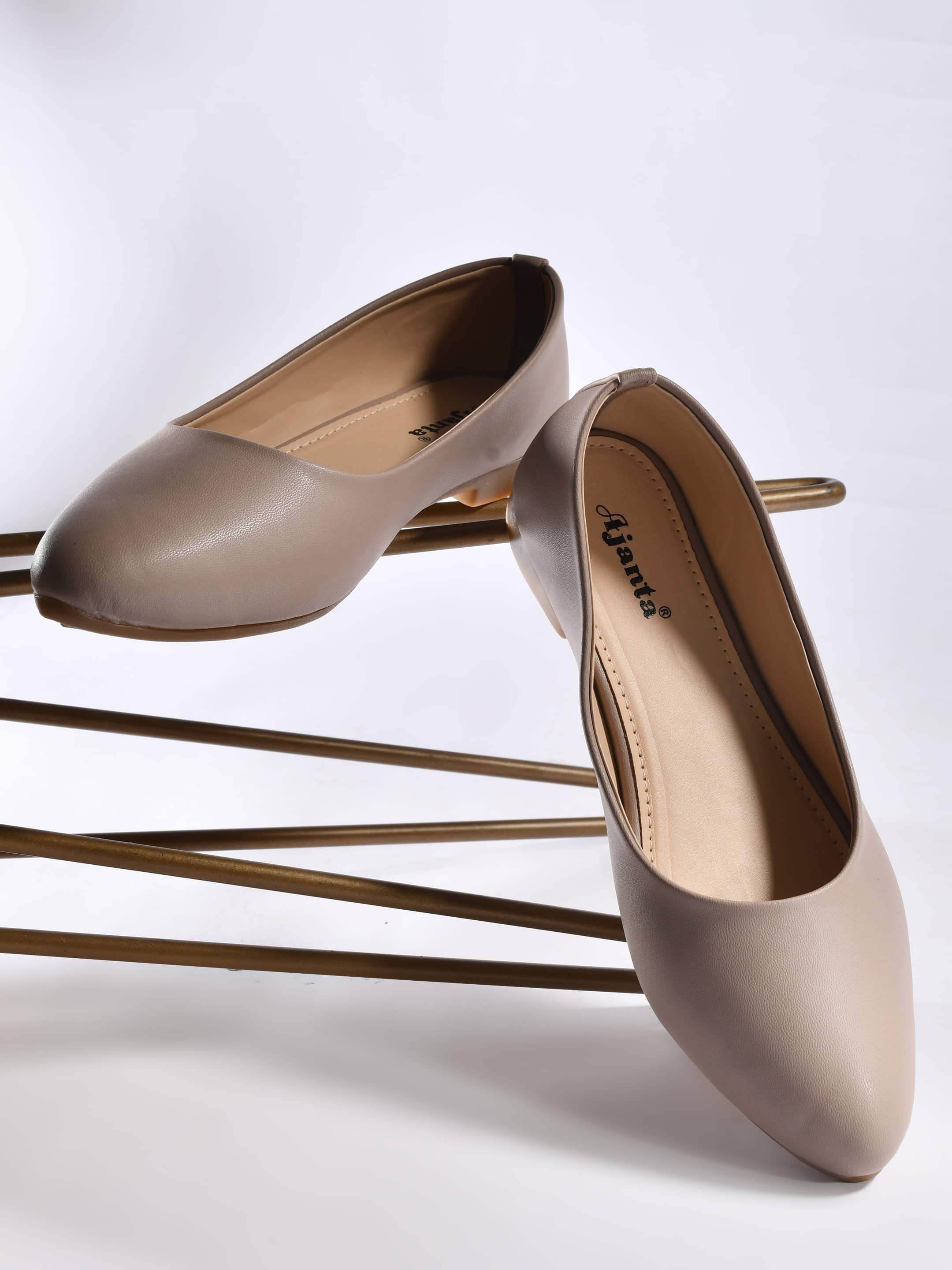 Ajanta Beige Women's Casual Ballerinas - Casual Shoes | Buy online on ZillyBuy