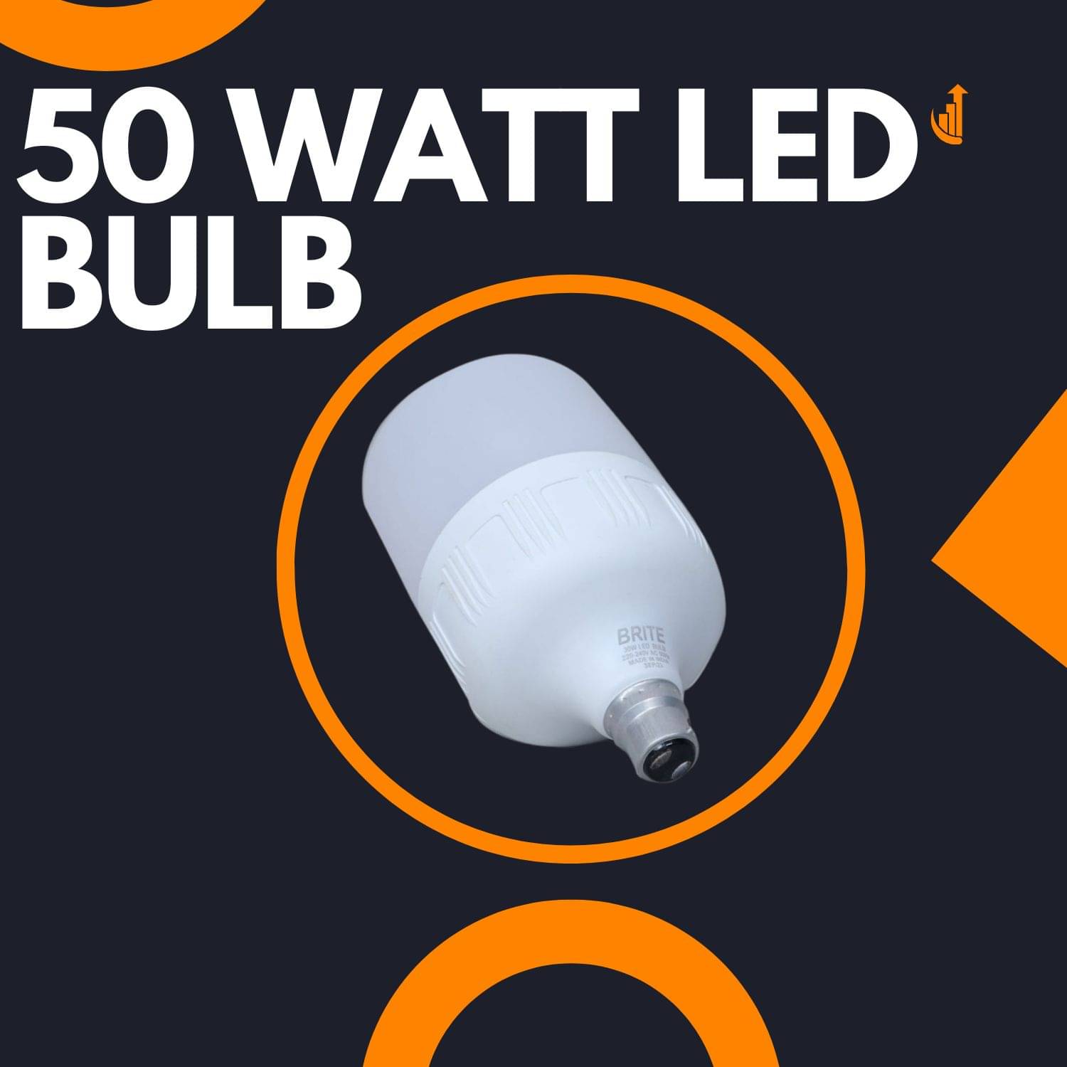     			BRITE TRADER 50W Cool Day Light LED Bulb ( Pack of 2 )