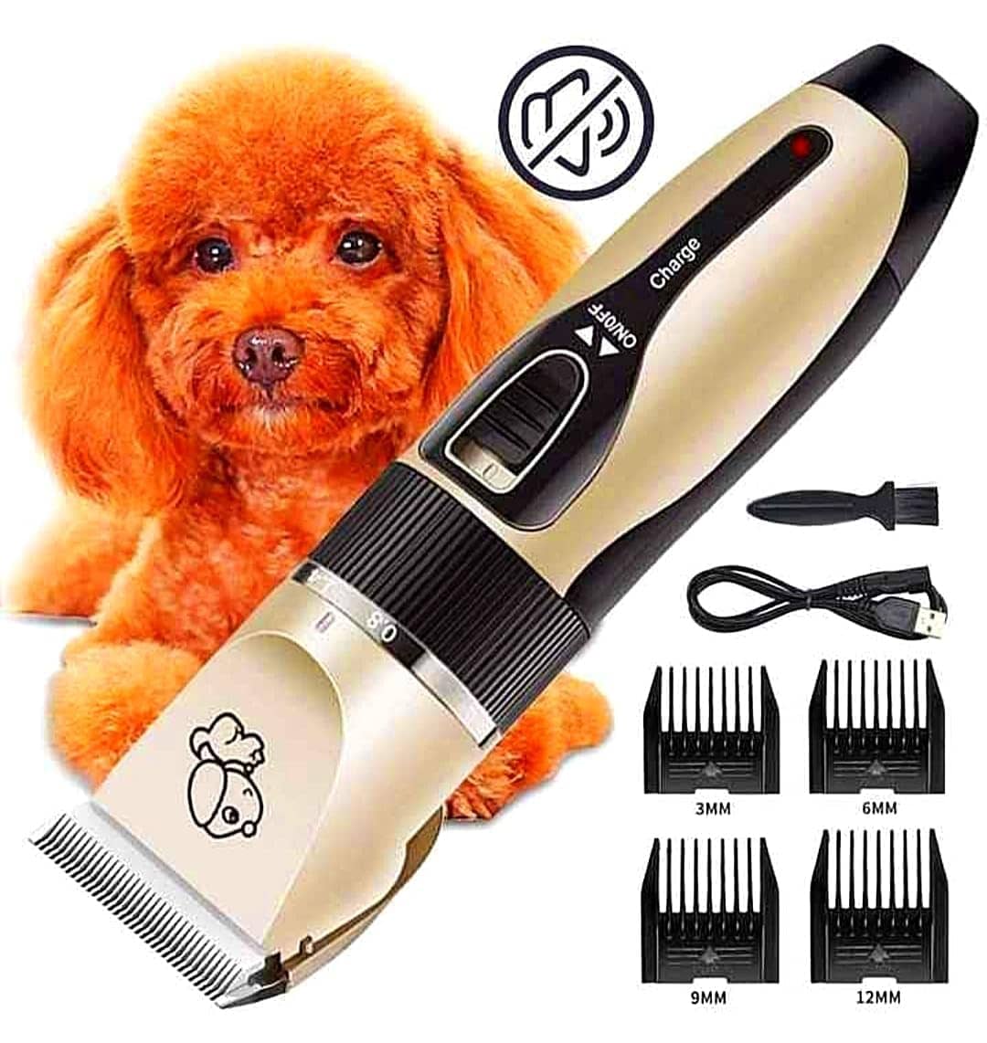BUYVILLA PET TRIMMER Beige Cordless Multigrooming Kit With 240 minutes Runtime