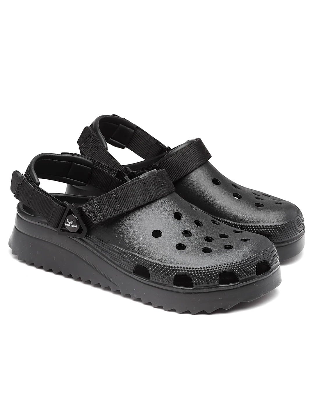     			Bersache - Black Men's Clogs