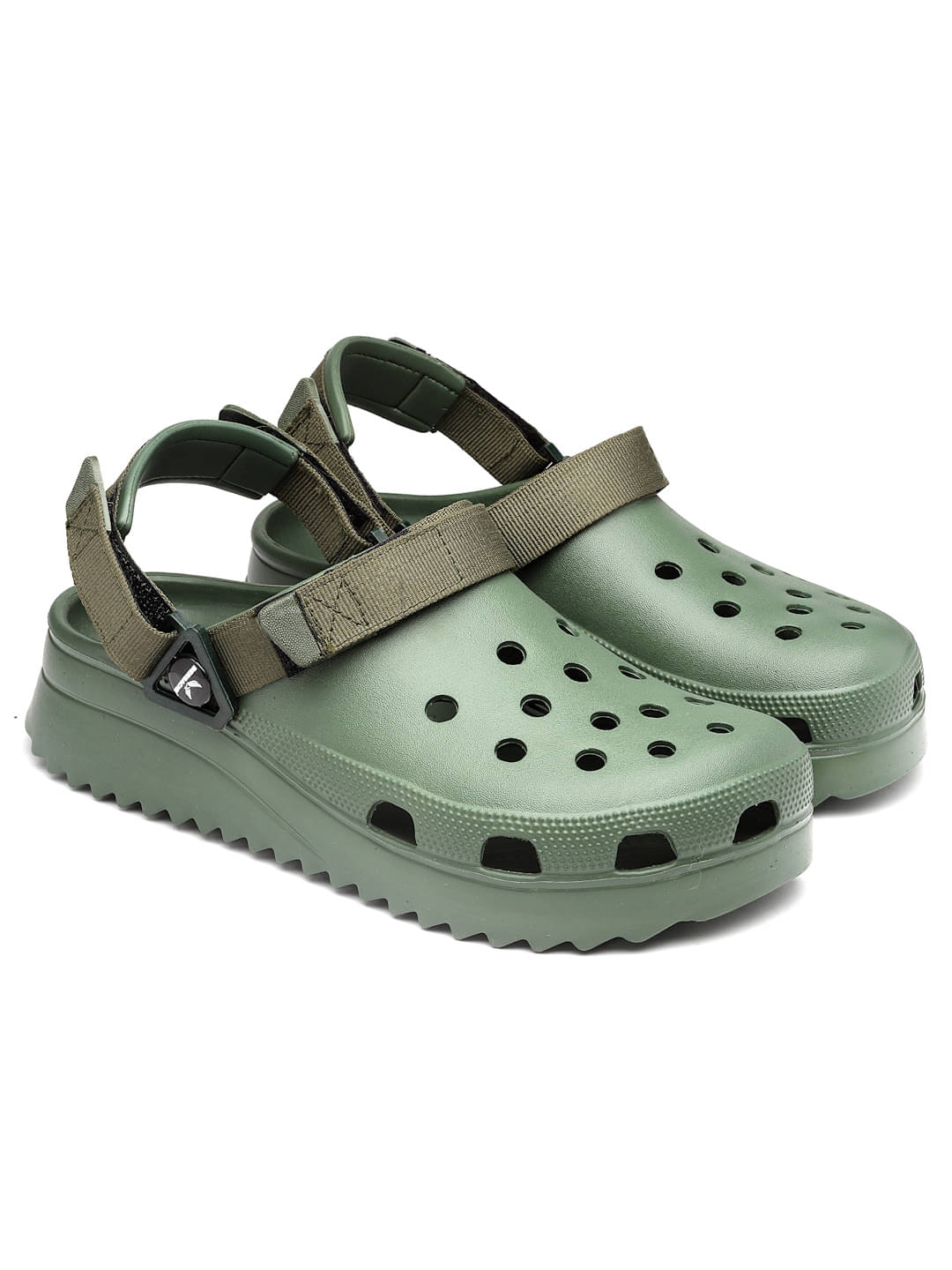     			Bersache - Green Men's Clogs