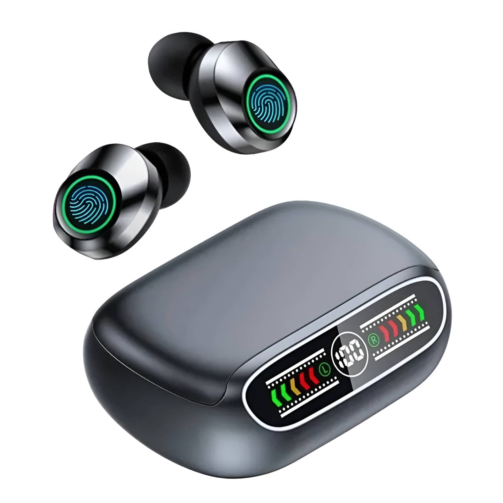     			COREGENIX B-Q50 Bluetooth True Wireless (TWS) In Ear 30 Hours Playback Low Latency,Powerfull bass IPX4(Splash & Sweat Proof) Black