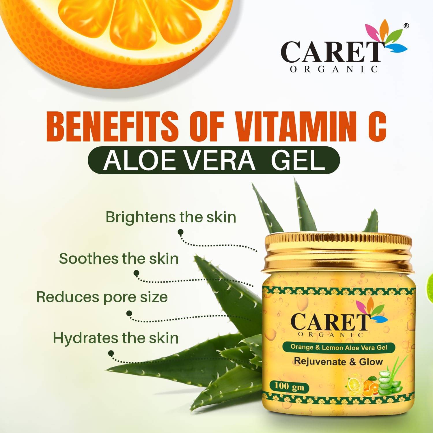     			Caret Organic Orange & Lemon  Shaving Gel 100 g