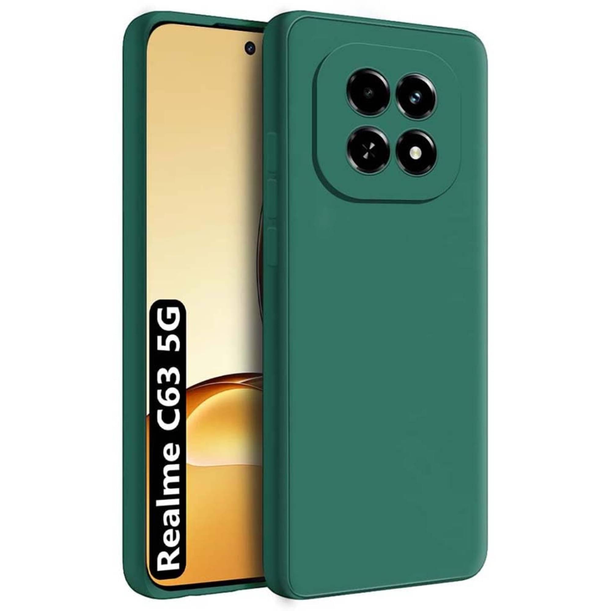     			Case Vault Covers Silicon Soft cases Compatible For Silicon Realme C63 5G ( )